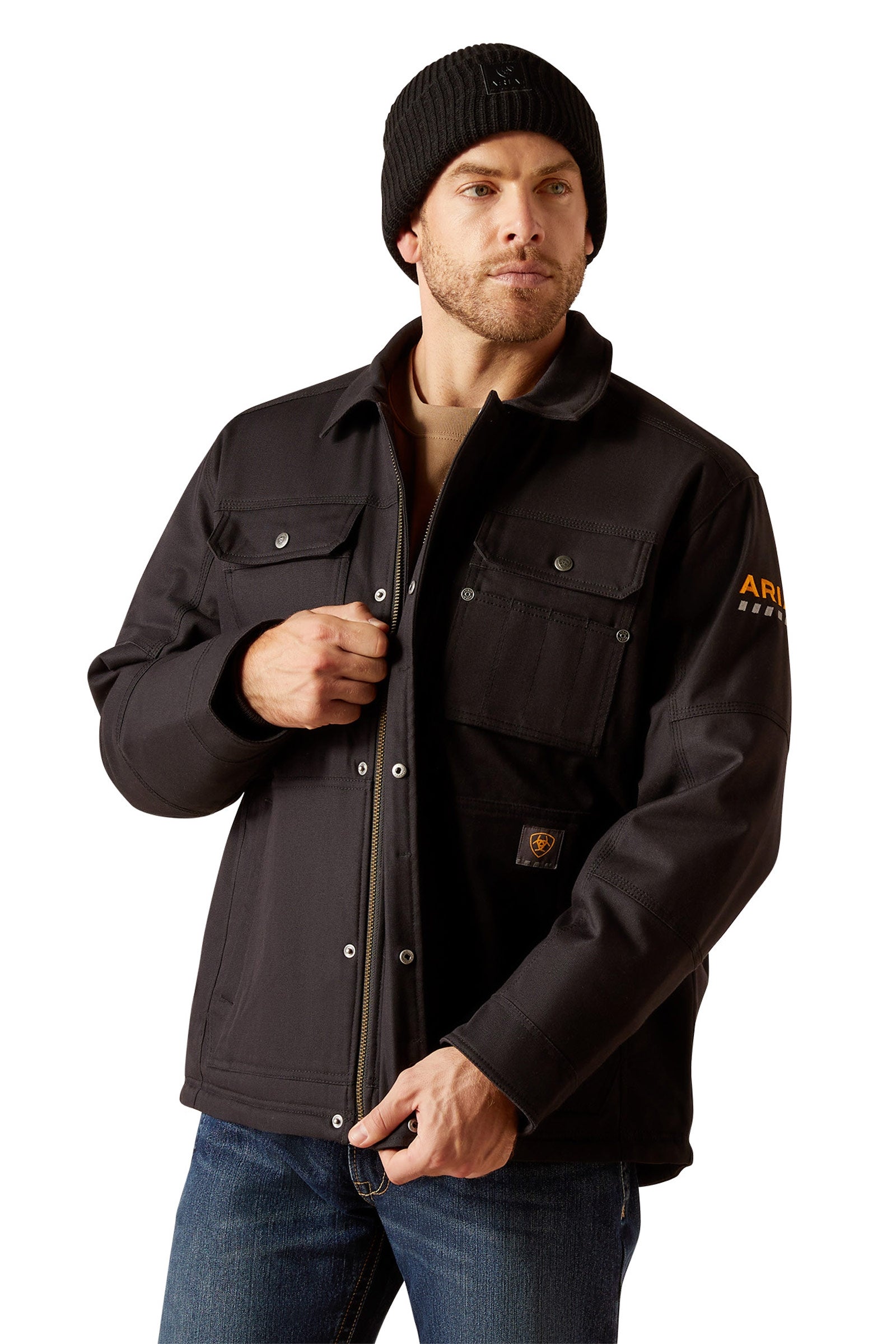 Ariat Rebar DuraCanvas Sherpa-Lined Coat Mens Riding Clothing