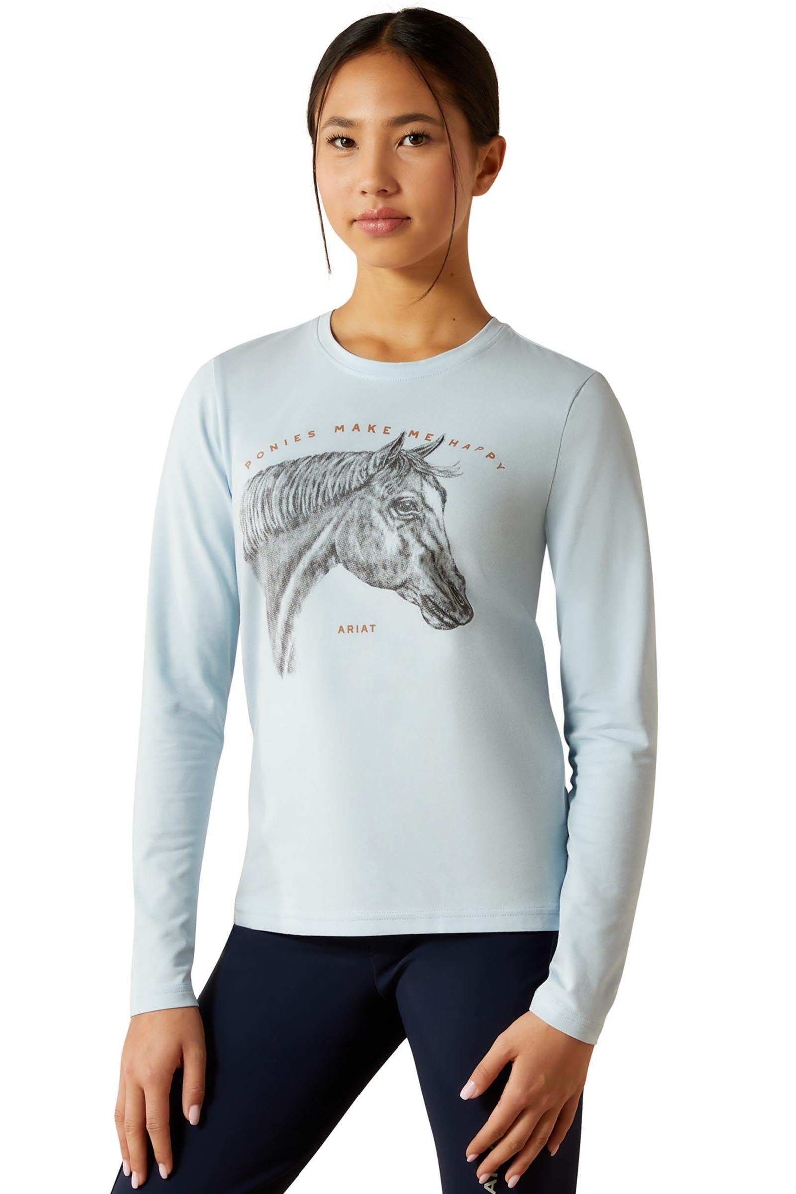 Ariat Happy kindershirt met lange mouwen Young Rider Apparel