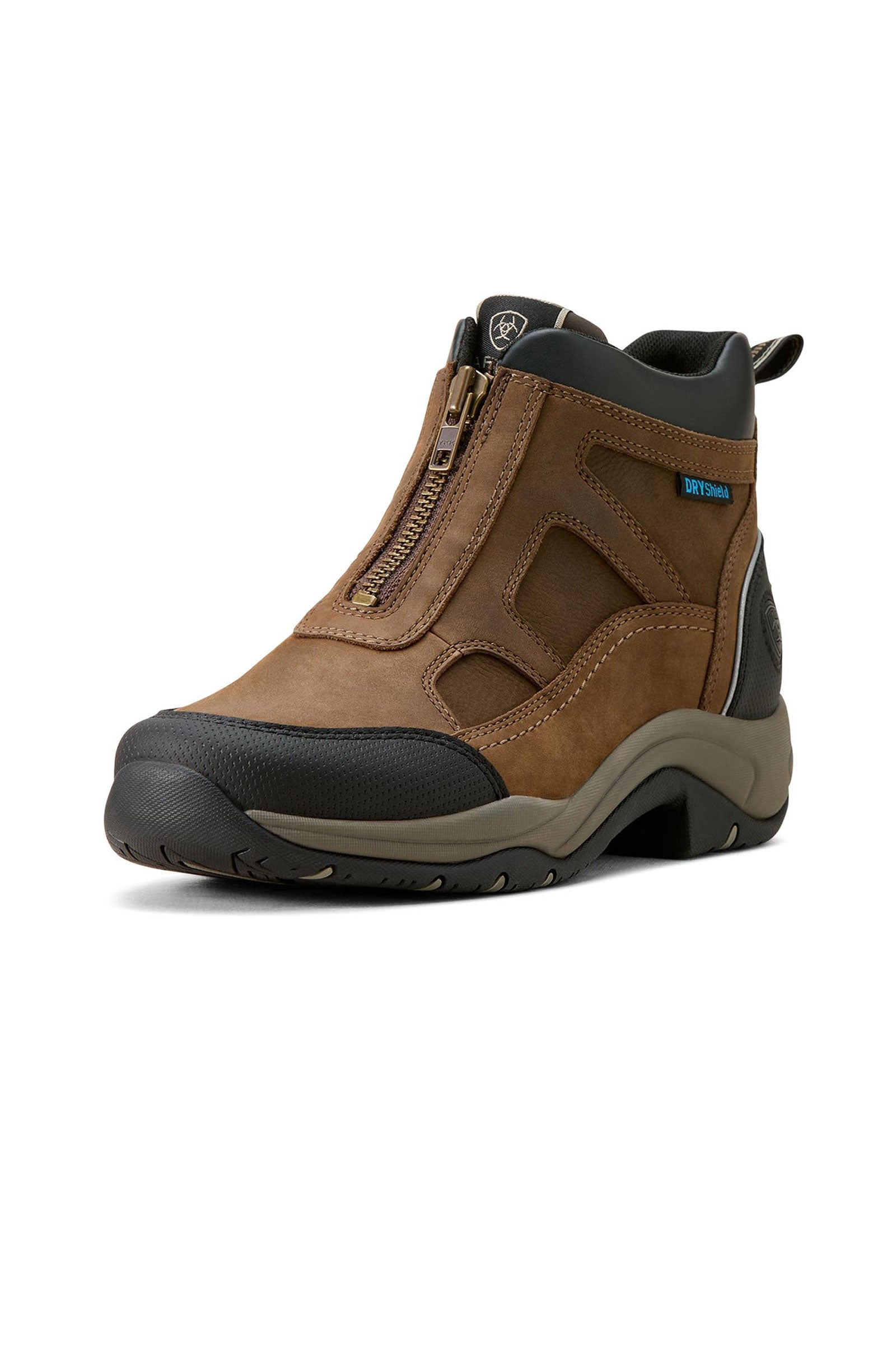 Ariat Terrain Zip H2O dames-waterdichte enkellaarzen Palm Brown