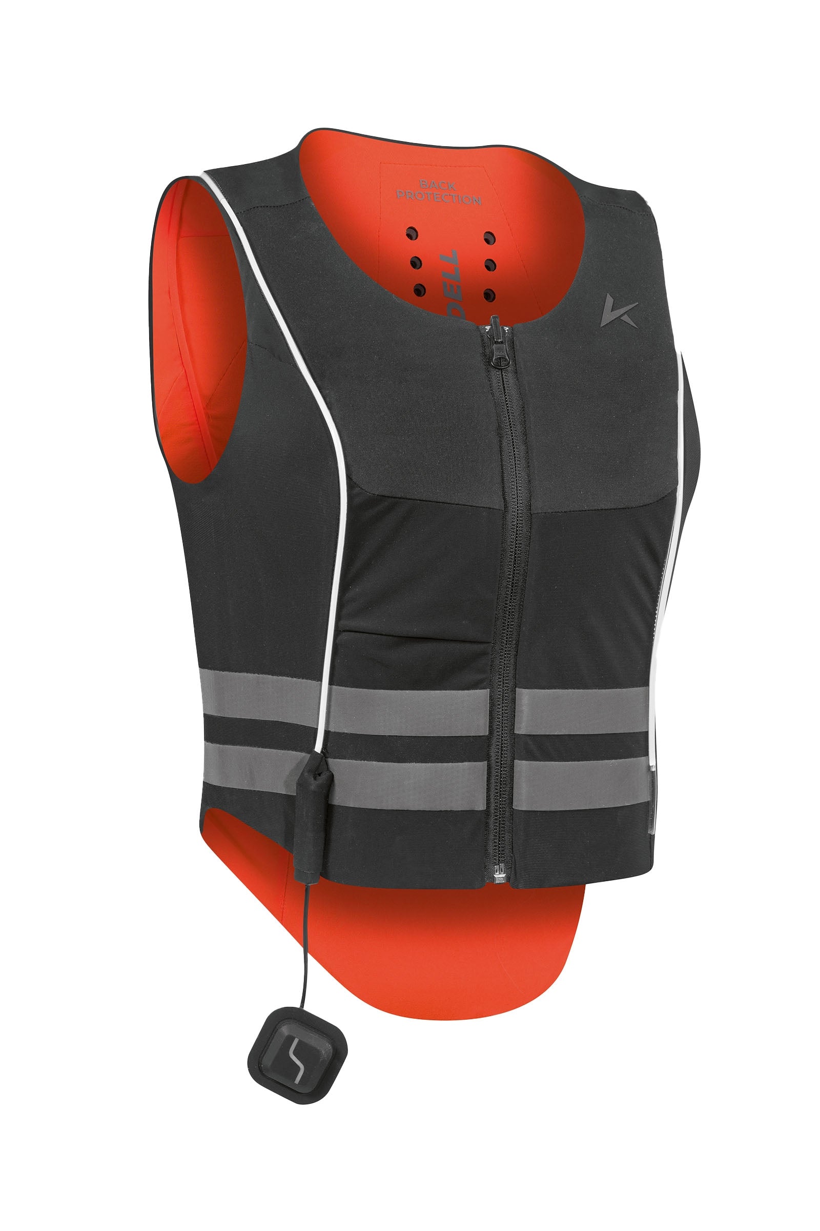 Komperdell Ballistic High Visibility FlexFit rugbeschermer, omkeerbaar Paardrijcaps & Bodyprotectors
