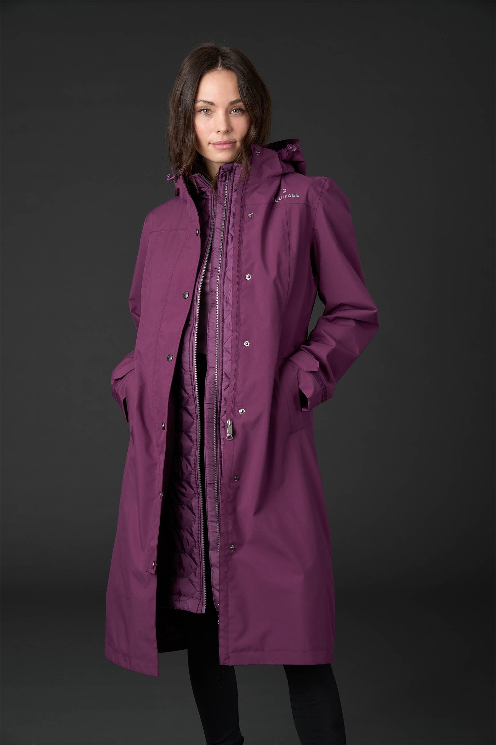 Equipage Heaven Padded Long Rain Coat Women’s Riding Clothing