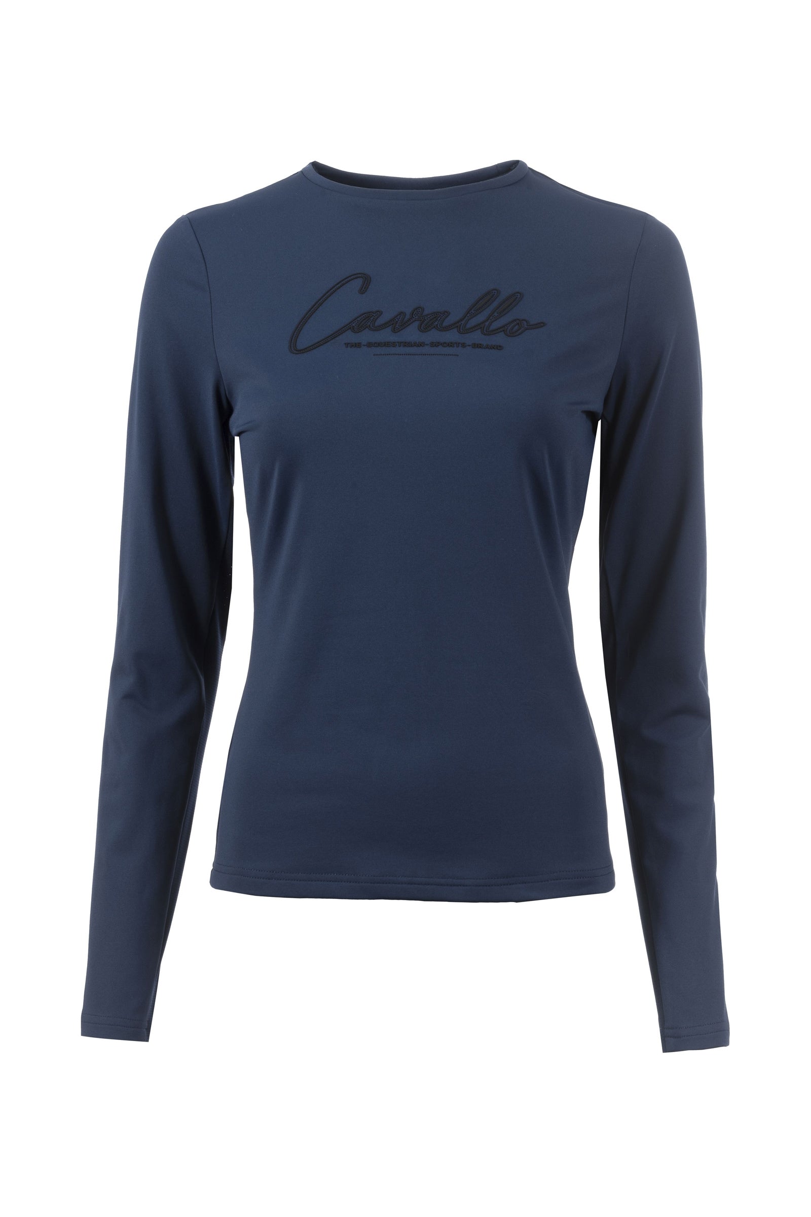 Cavallo Rondhals shirt Cavalmaron Dames paardrijkleding