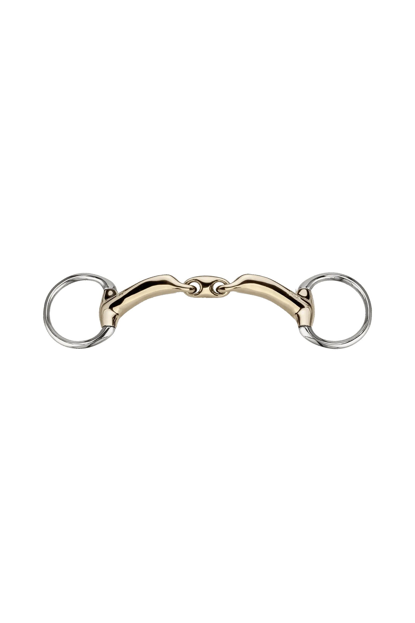 Sprenger Novocontact Bustrens 14 mm dubbelgebroken Sensogan met D-vormige ringen Bitten