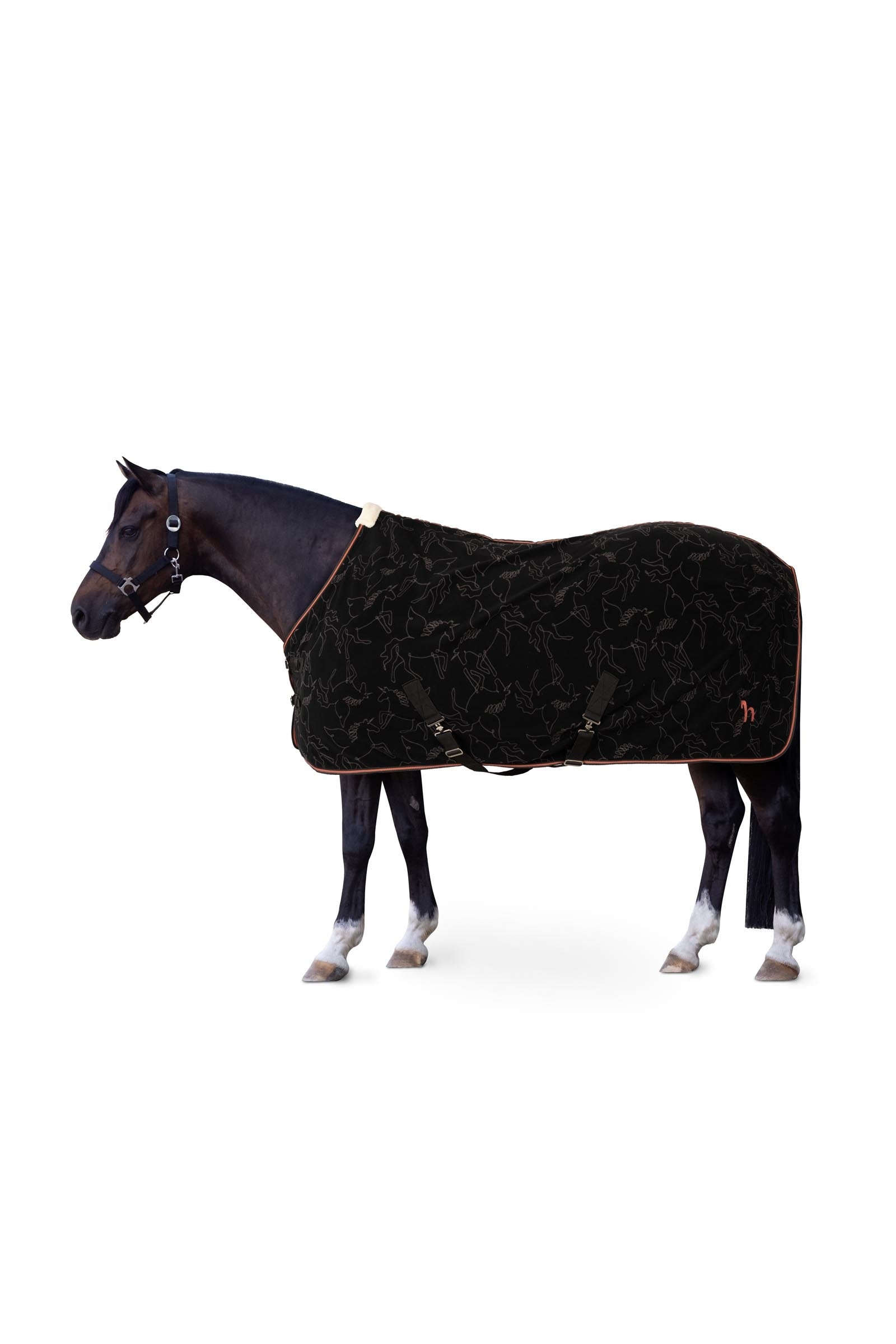 Horze Pegasus Fleece Cooler deken voor pony Paardendekens