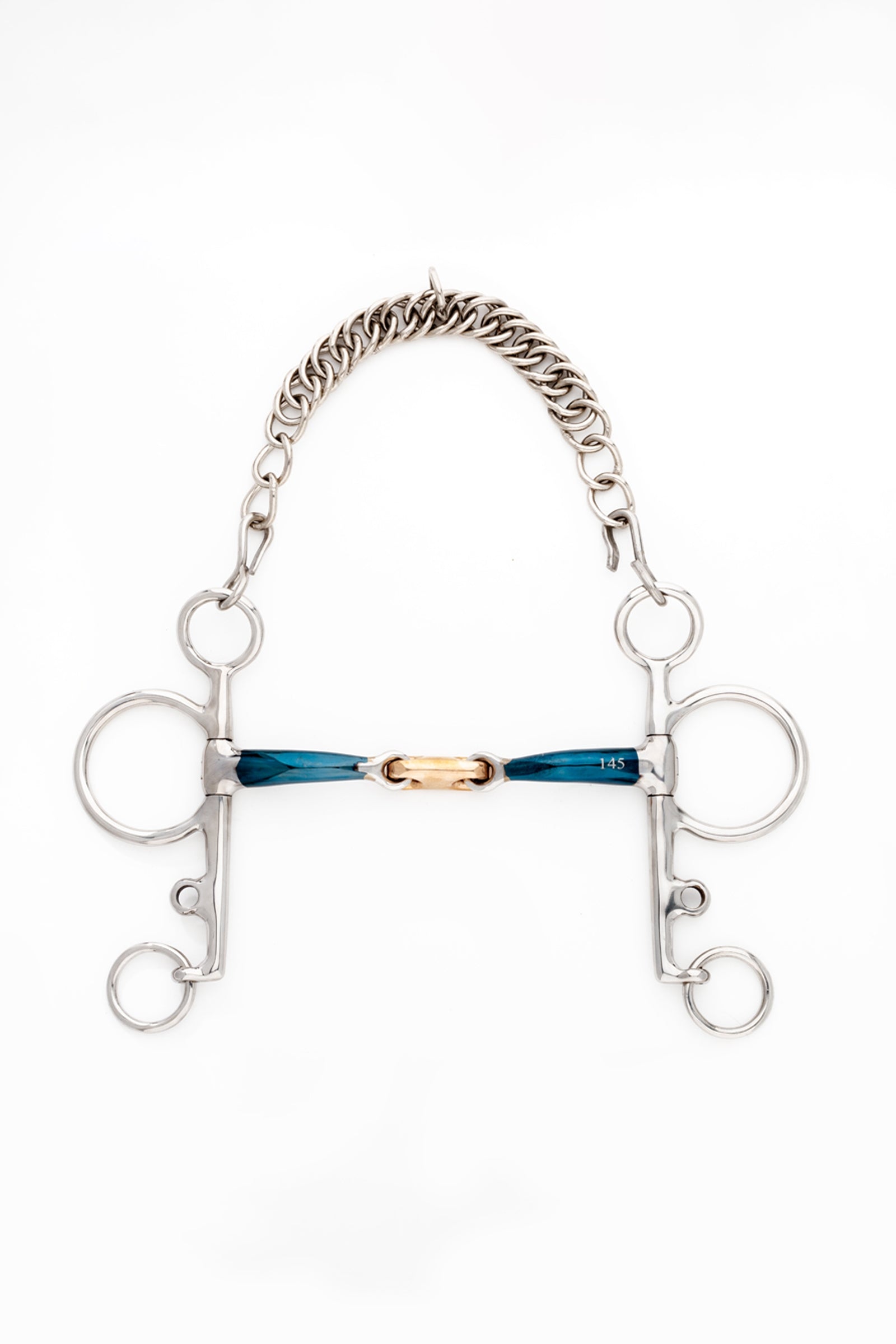 Kavalkade ergonomisch pelhambit, dubbelgebroken, lang, 14 mm Bitten