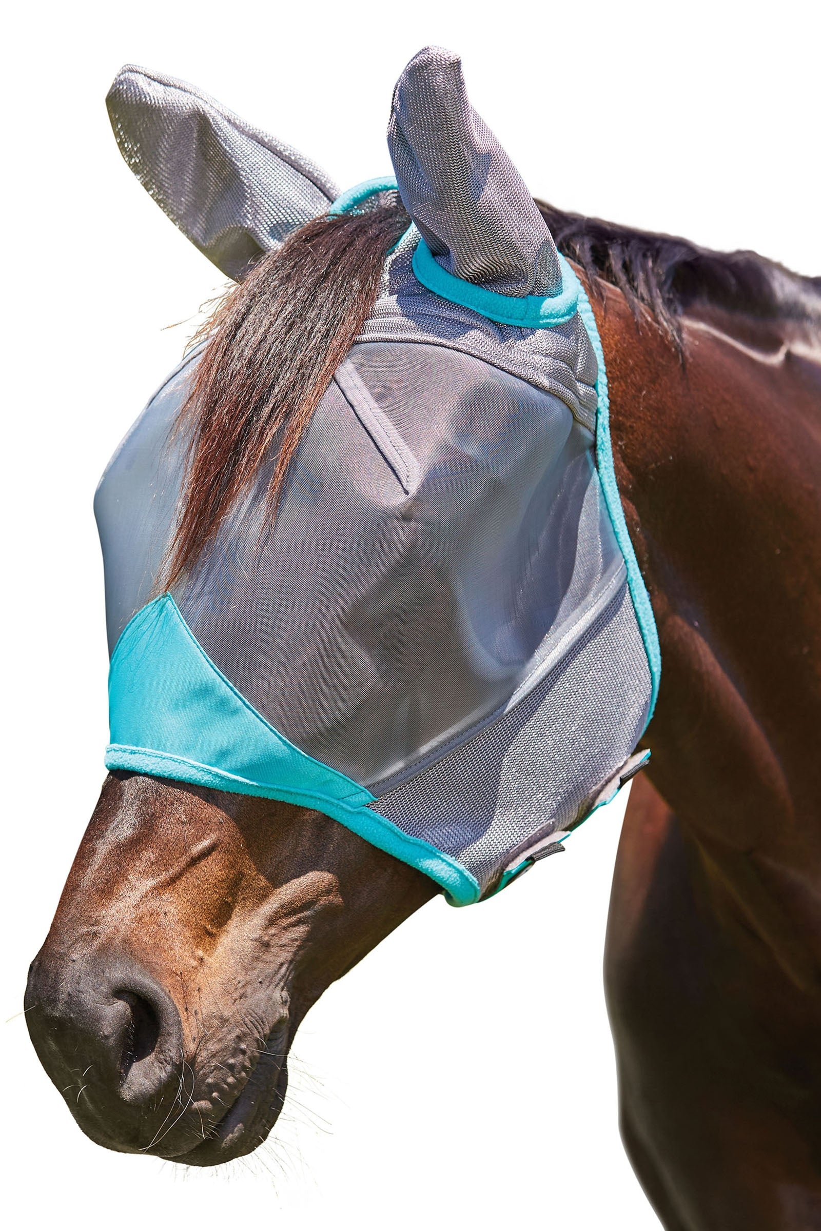 Weatherbeeta Comfitec Deluxe fijnmazig meshmasker met oren Vliegenbescherming