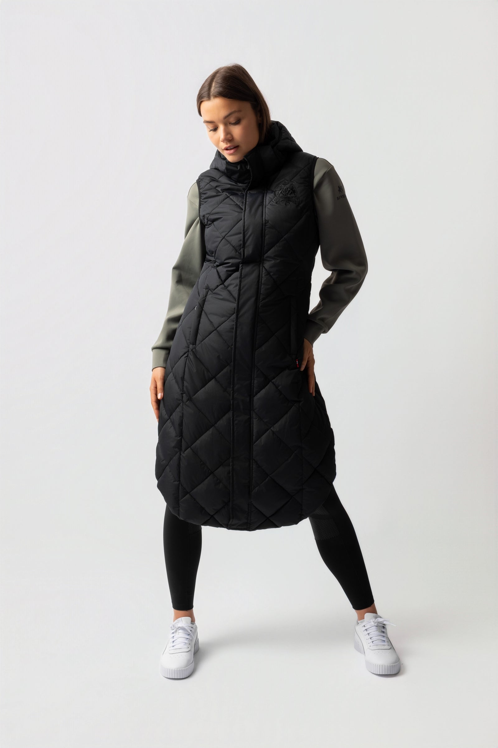 Felcia Lange gewatteerde bodywarmer voor dames Felcia Lange gewatteerde bodywarmer voor dames