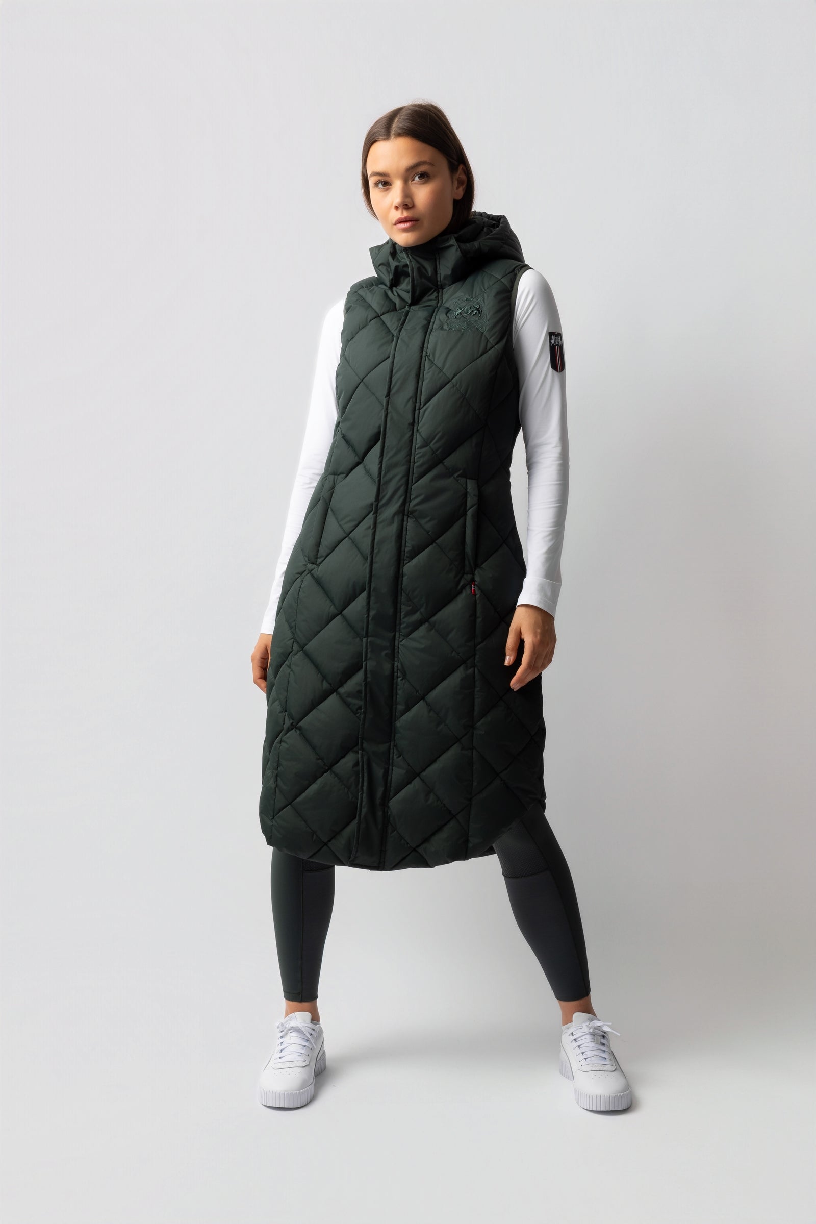 B Vertigo Gem Gewatteerde lange bodywarmer Dames paardrijkleding