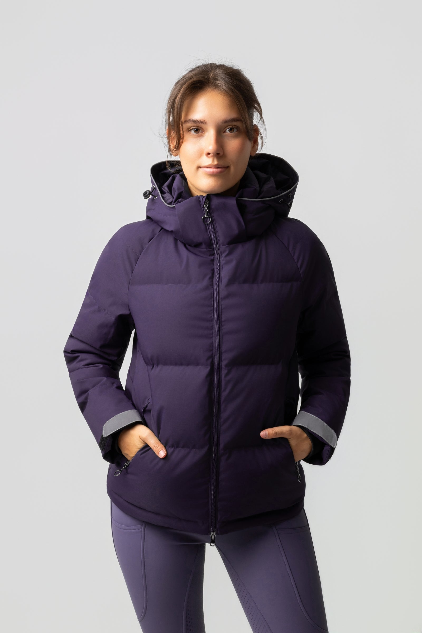 Horze Dina gewatteerde pufferjas Dames paardrijkleding