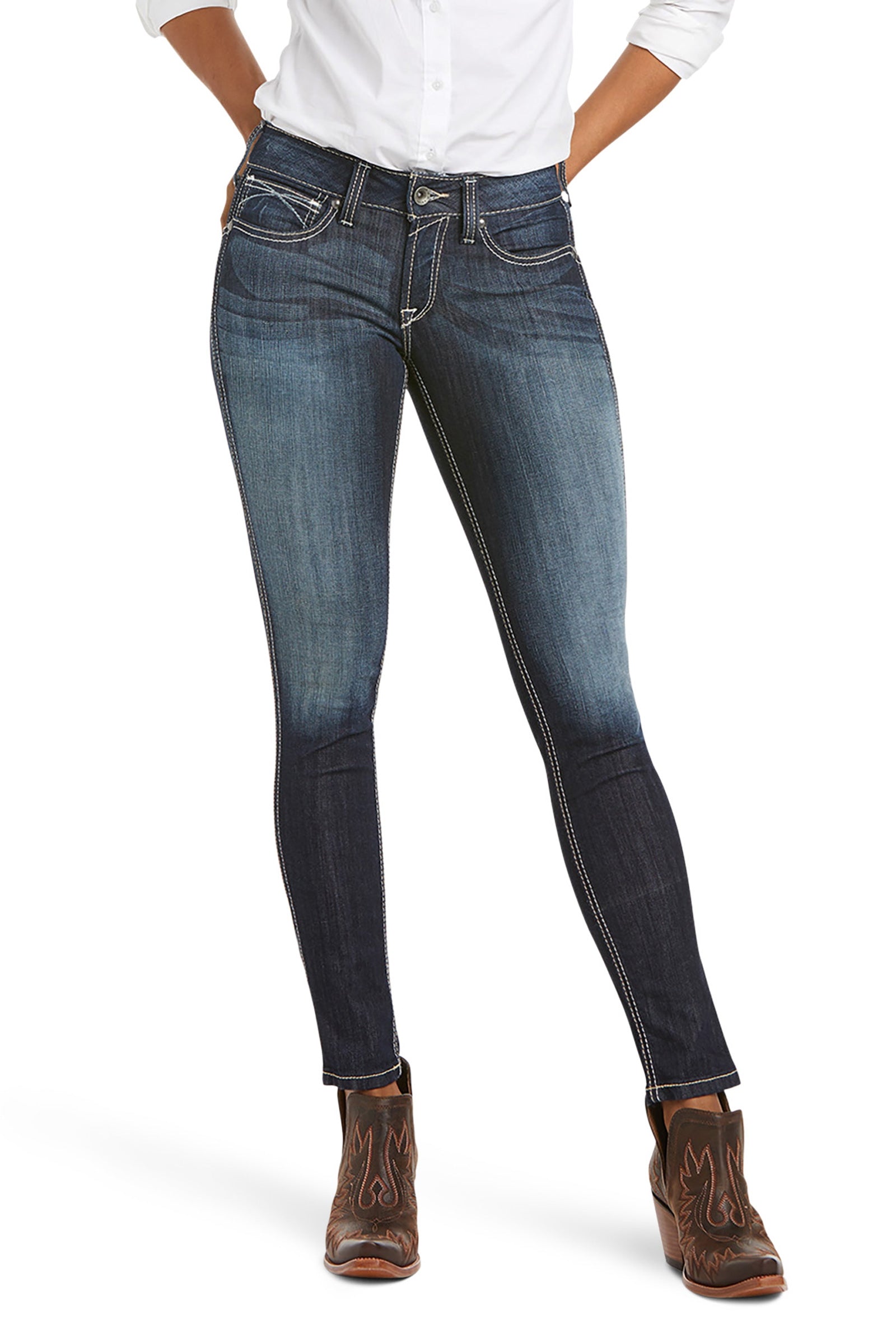Ariat Ella R.E.A.L dames stretch skinny jeans met middelhoge taille Womens Breeches