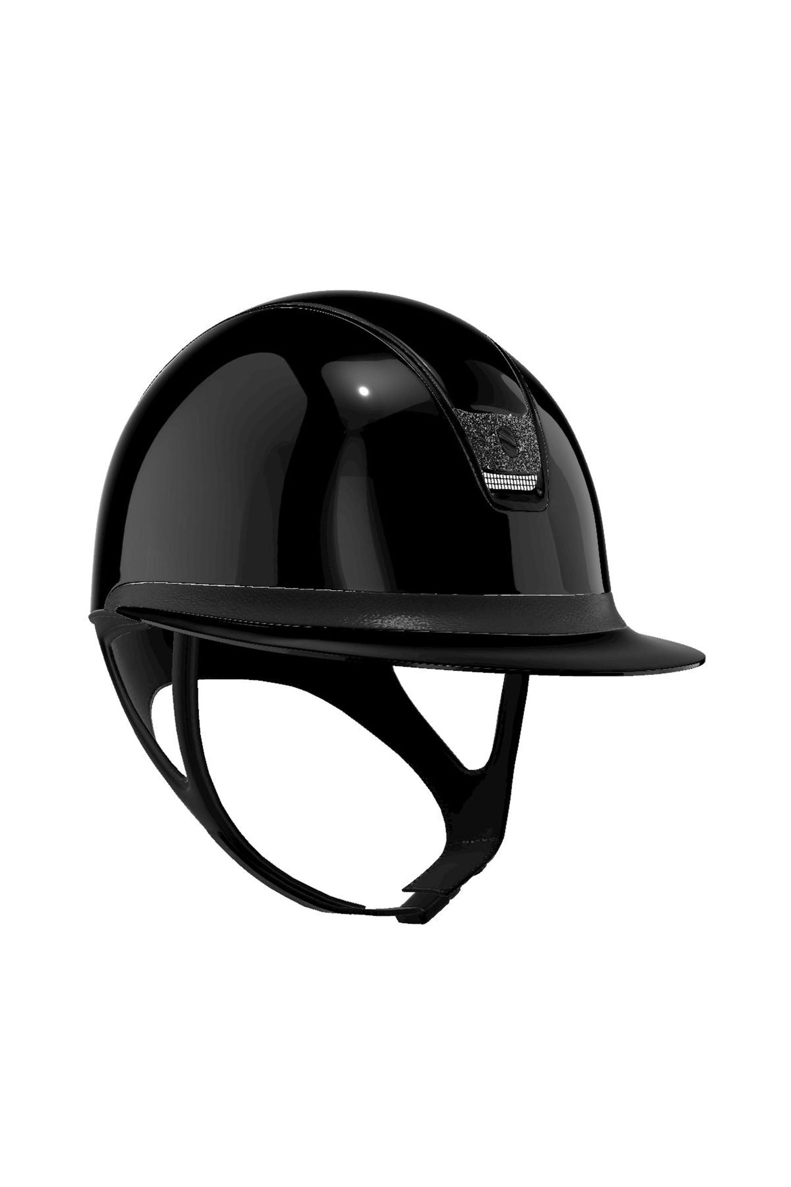 Samshield Miss Shield Glossy met zwart kristallen wapen 2.0 Paardrijcaps & Bodyprotectors