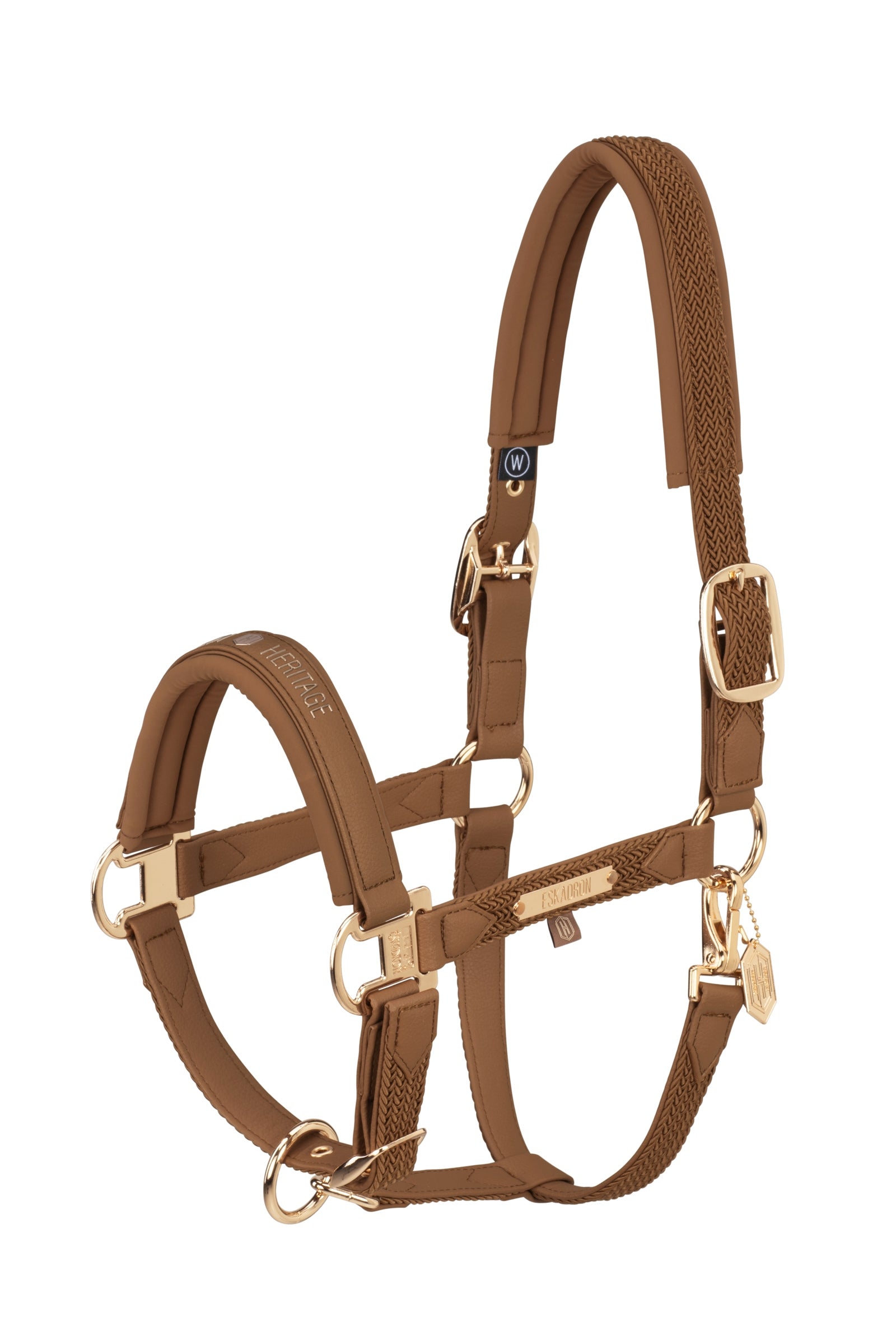 Eskadron Heritage AW24 Faux Leather Double Pin Headcollar with Softshell Halters & Leads