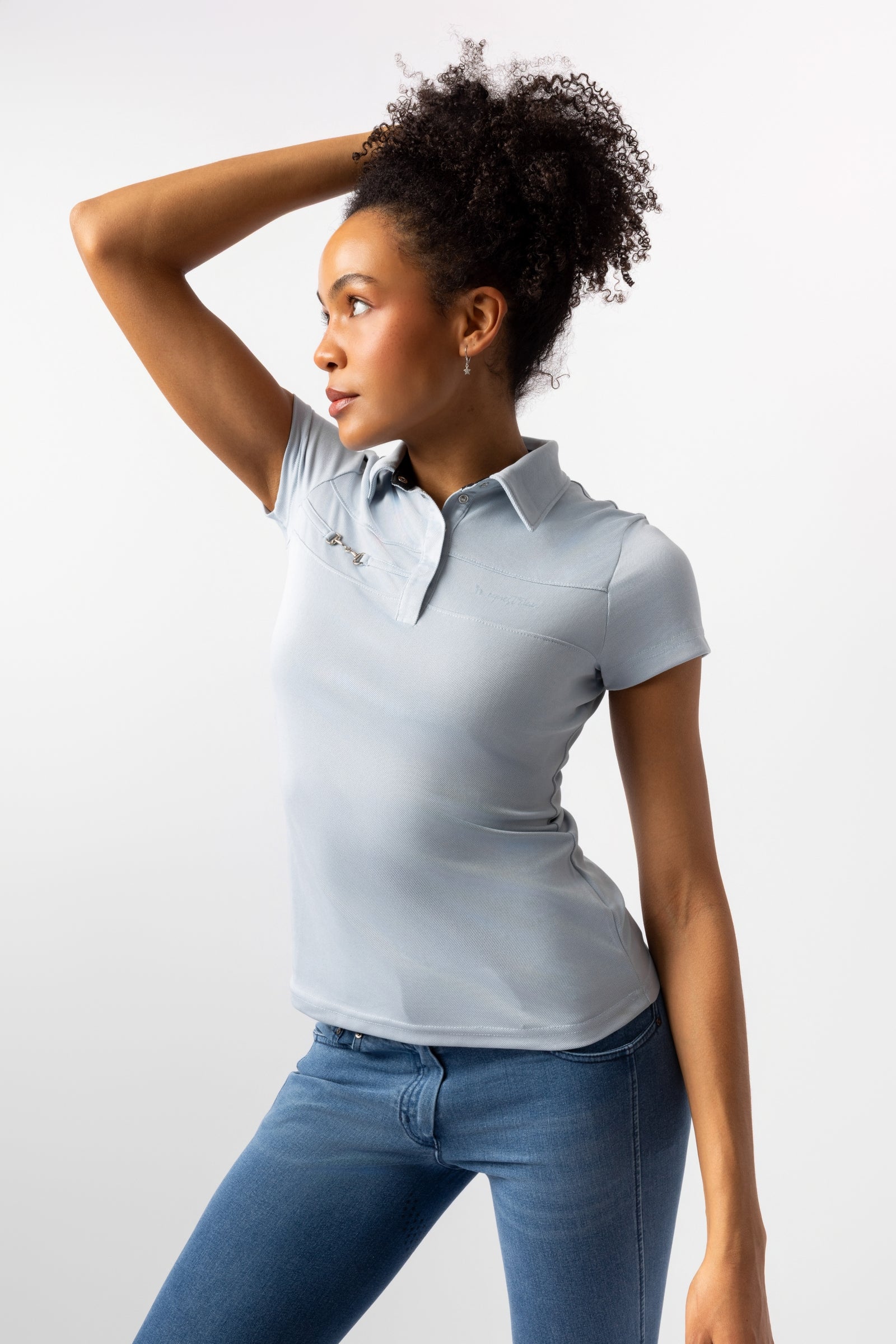 Horze Corinne dames poloshirt Dames paardrijkleding