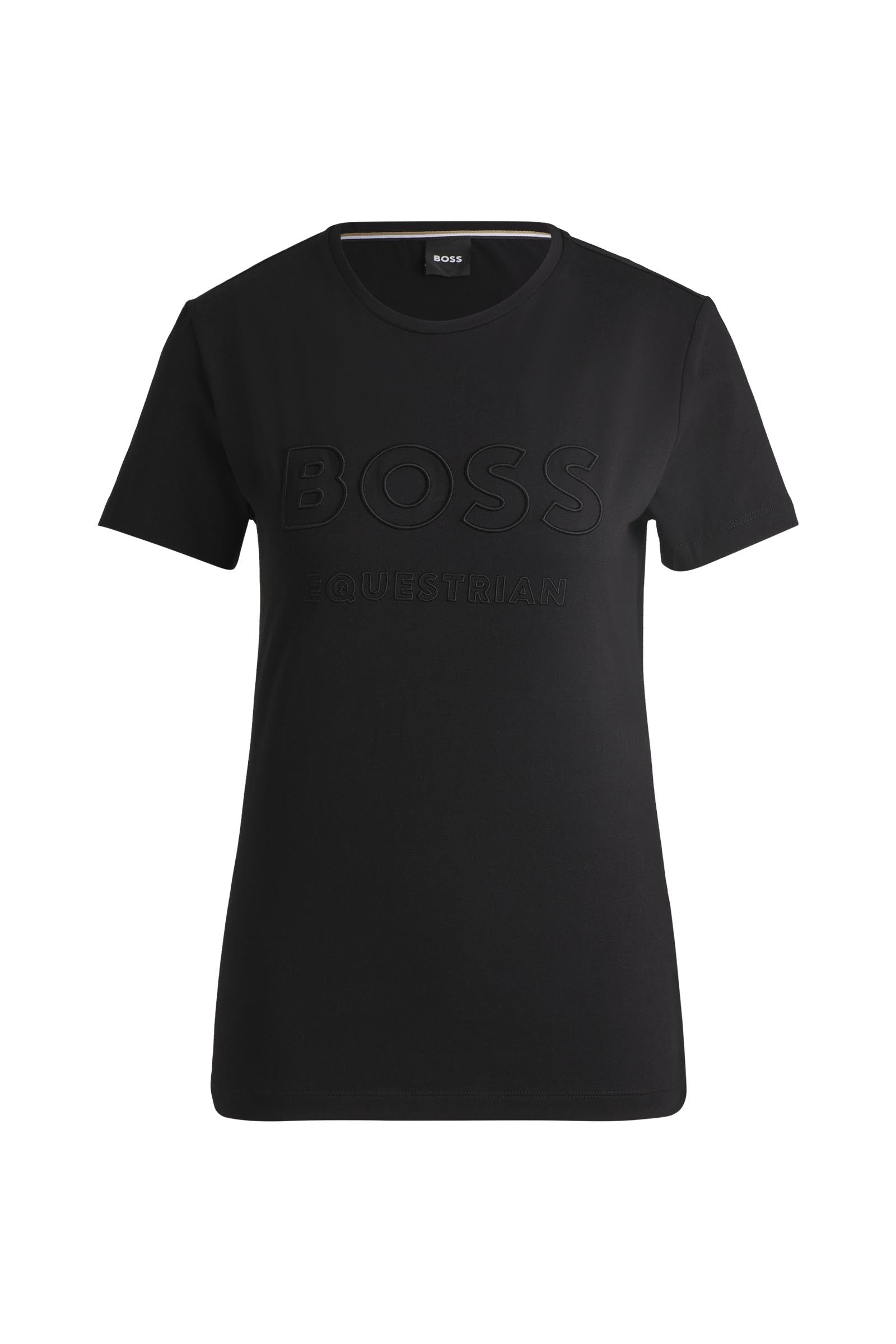 Boss Maya dames-T-shirt met borduursel Dames paardrijkleding