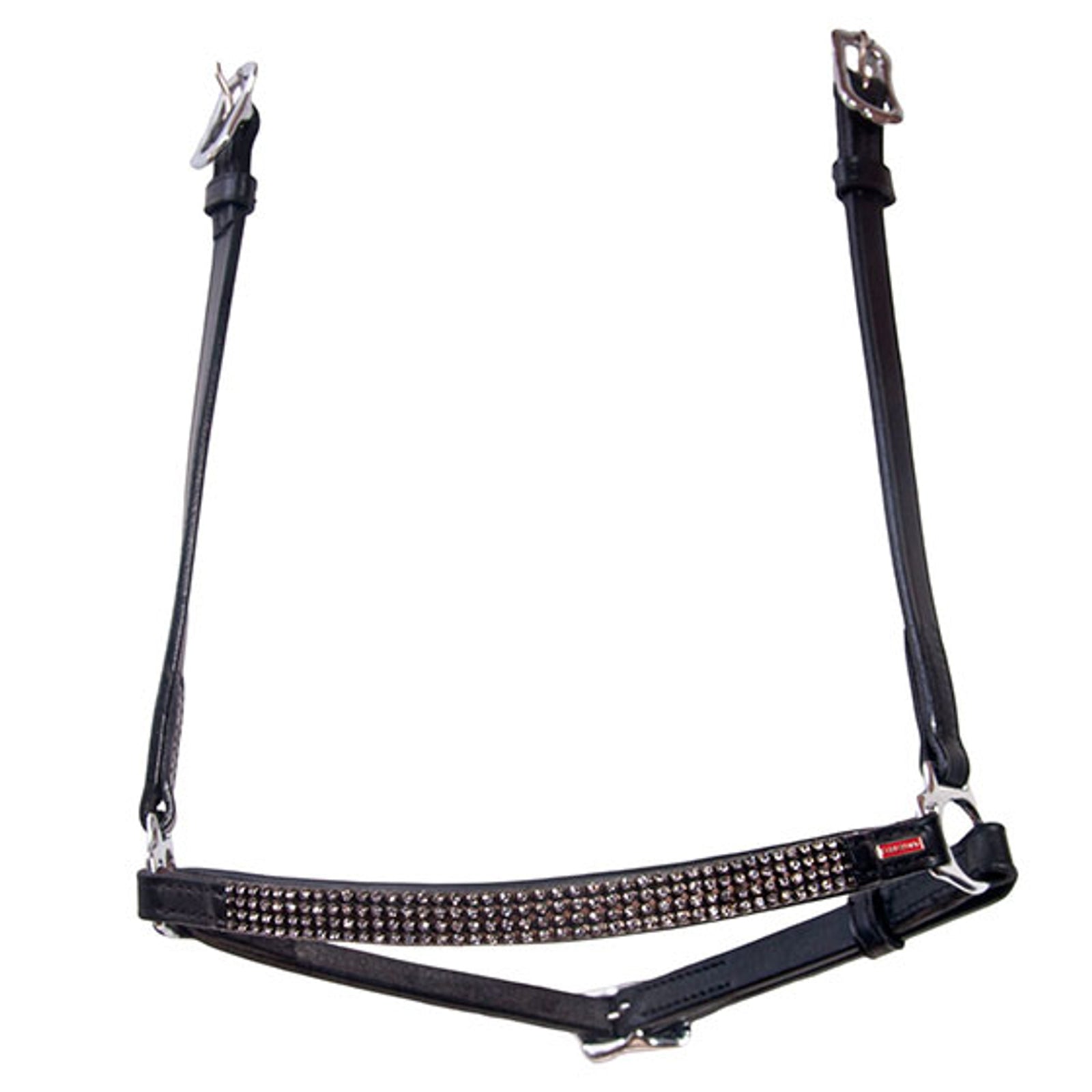 Karlslund Hannoveran noseband, 4 rows crystals Bridles & Reins