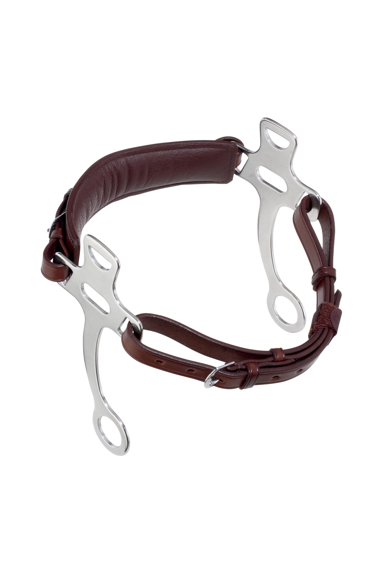Sprenger pony hackamore met leren kinketting, roestvrij staal scharen 19 cm Bitten