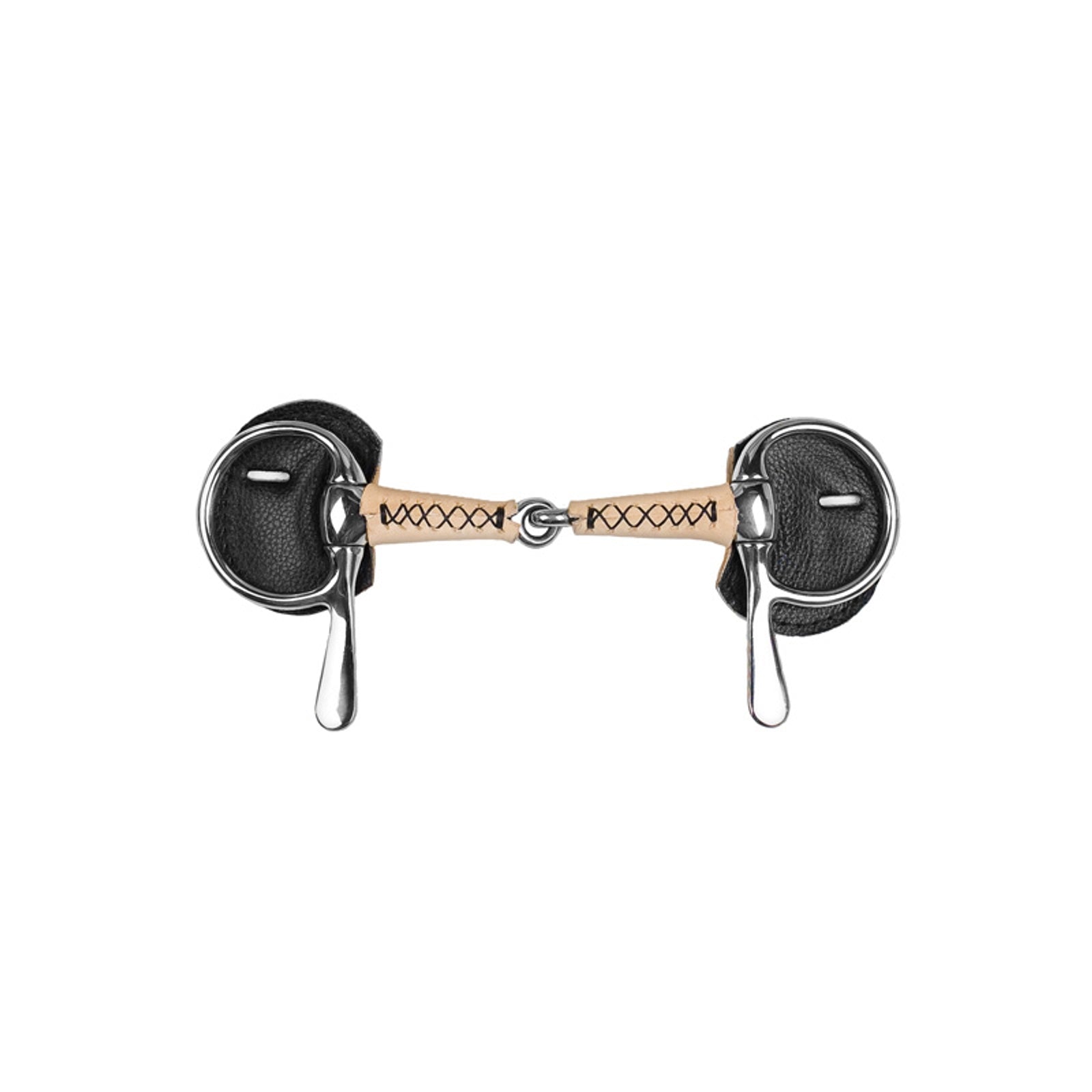 Finntack Driving bit, leather covered, jointed Drafsport