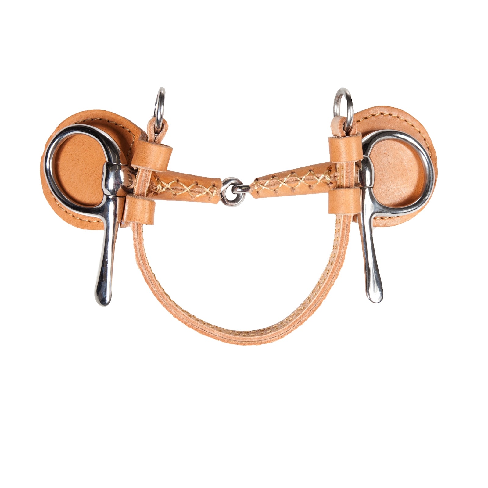 Finntack Frisco June Snaffle Leather Covered Driving Bit Drafsport