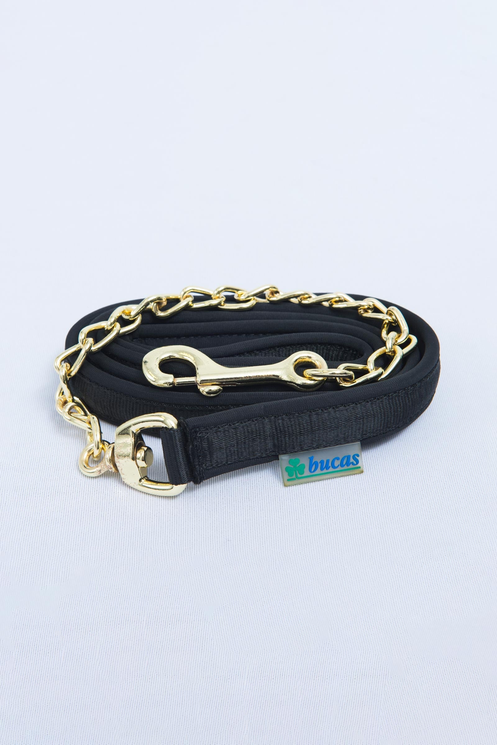 Bucas Stallion leiband met ketting Halsters & Halstertouwen