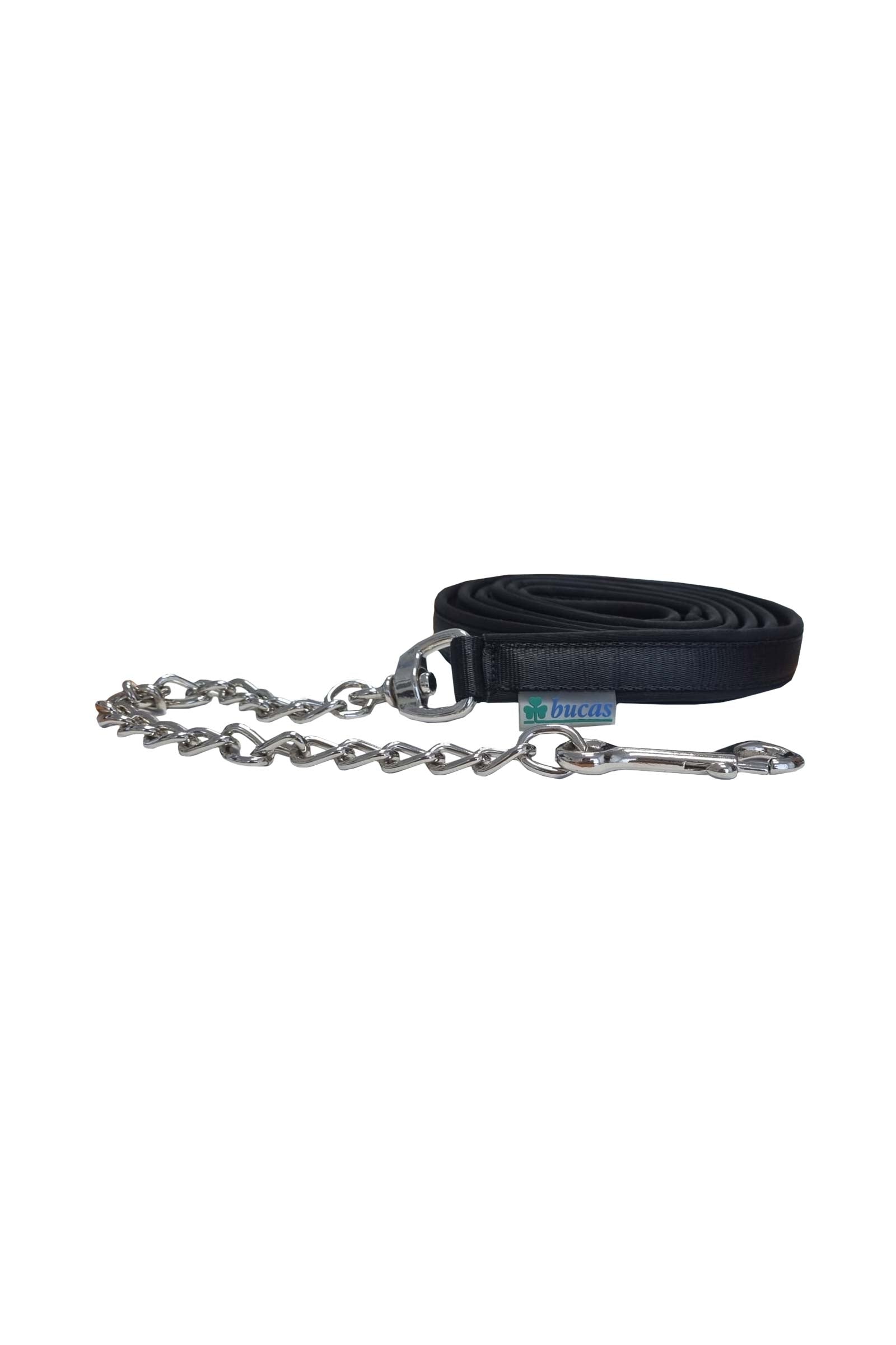 Bucas Stallion leiband met ketting Halsters & Halstertouwen