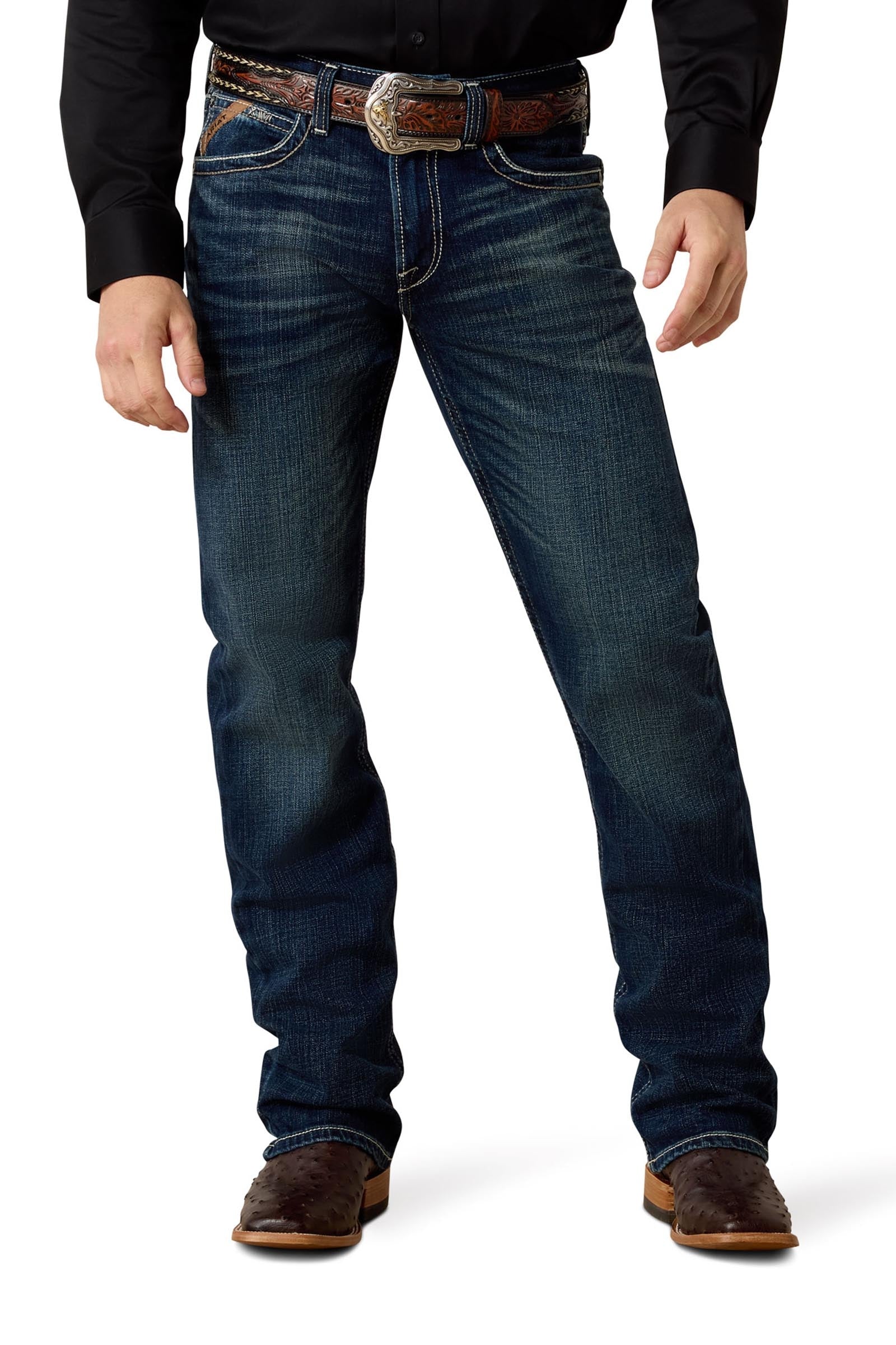 Ariat Mens M4 Relaxed Adkins Boot Cut Jeans Mens Riding Clothing