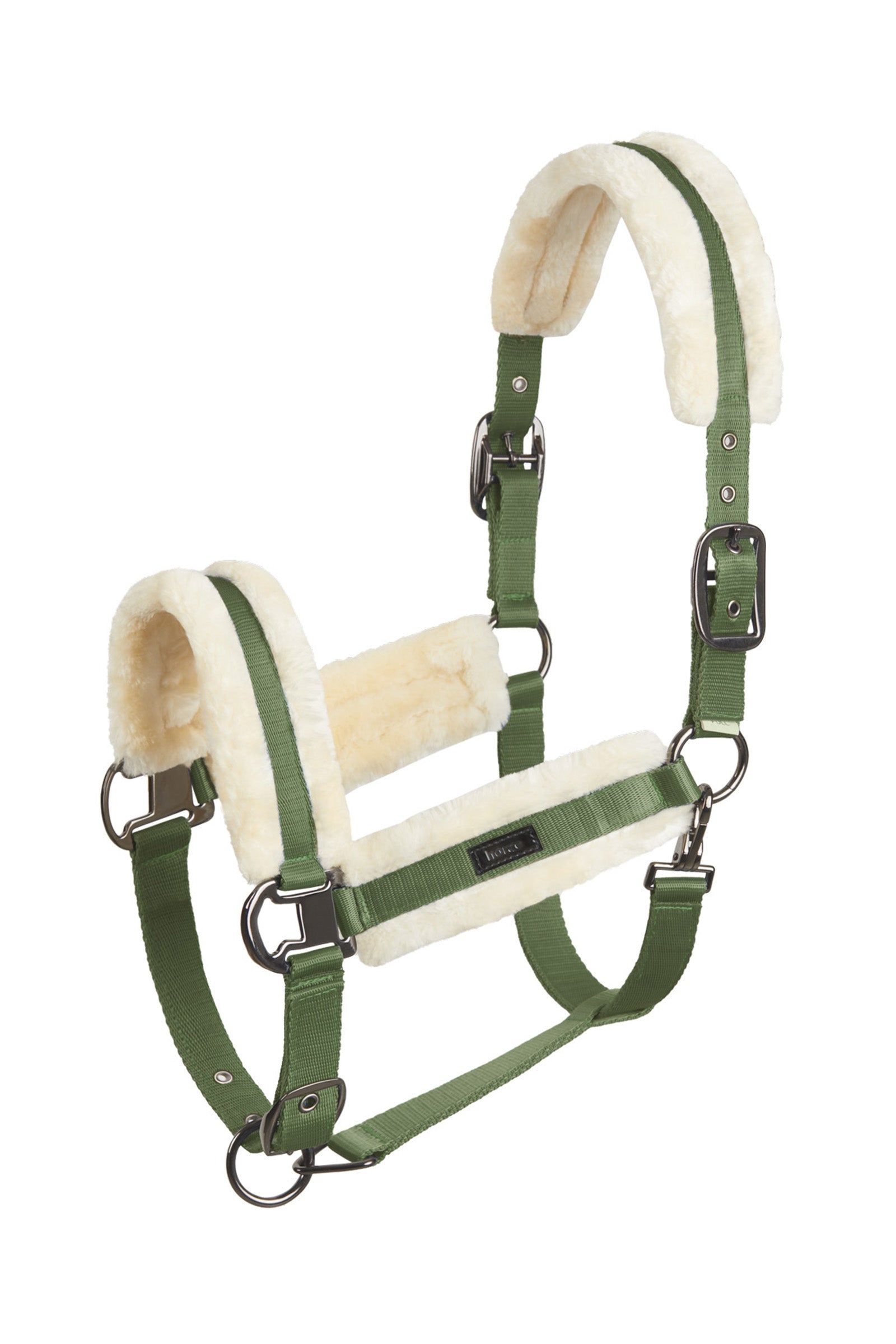 Horze Marquess Halster met imitatiebont voering Halsters & Halstertouwen