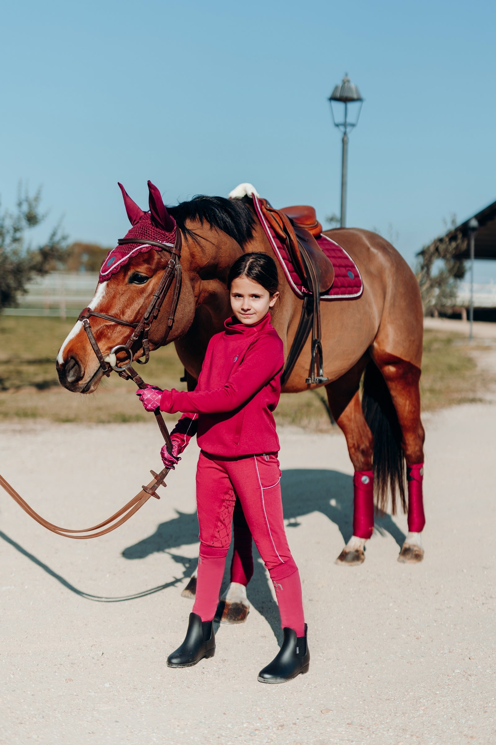 Horze Ella Pony Ear Net Saddle Pads
