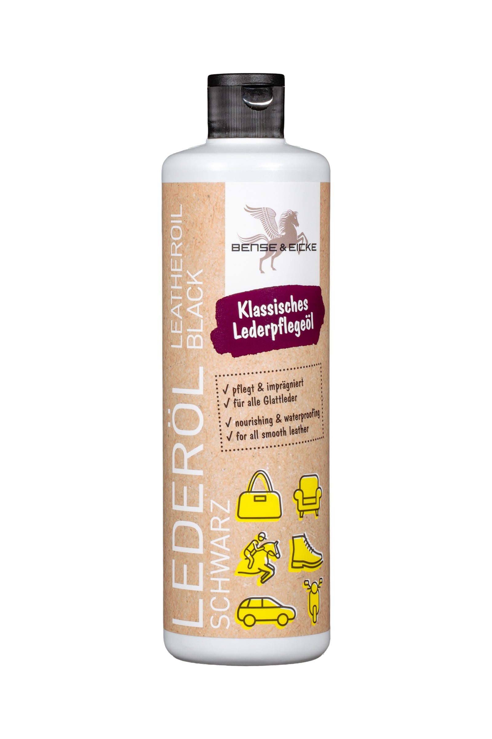 Bense & Eicke Zwarte lederolie, 500 ml Gezondheid