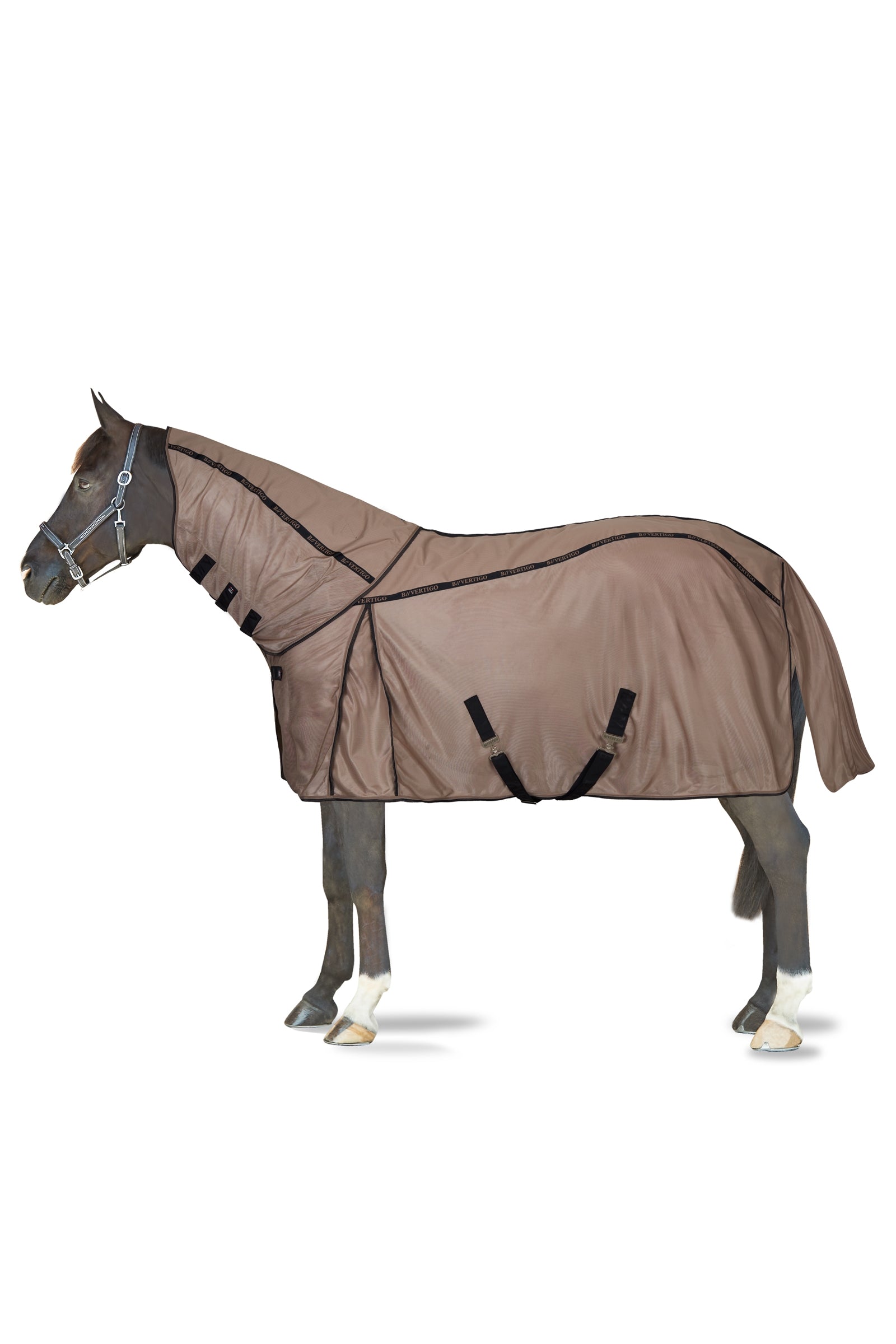 B Vertigo Combo vliegendeken met afneembare hals en UV bescherming Paardendekens