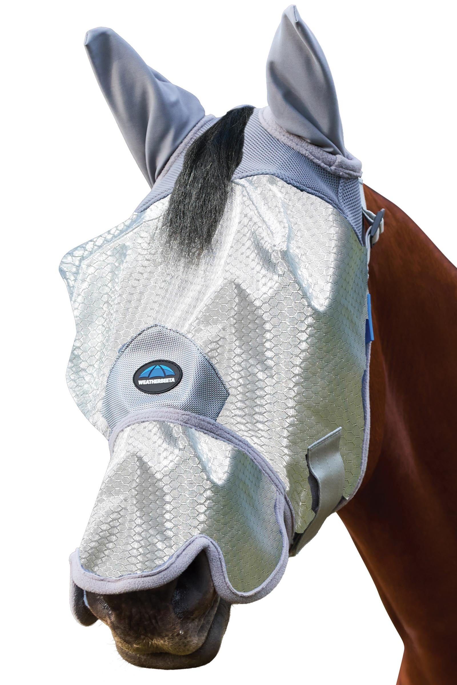 Weatherbeeta Comfitec Hexi Shield Vliegenmasker met oren en neus Vliegenbescherming
