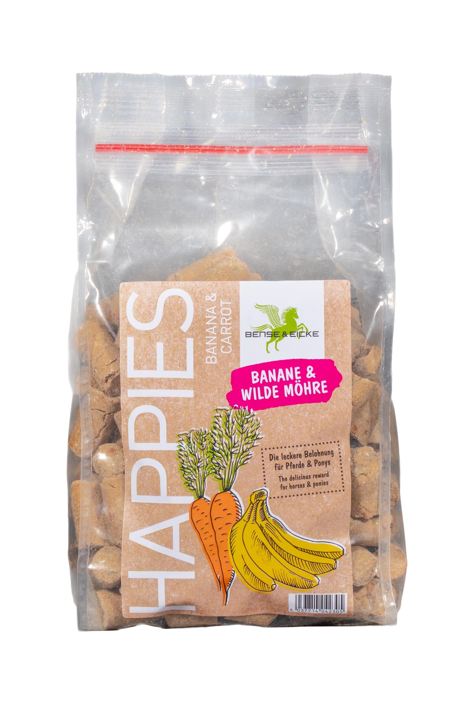 Bense & Eicke Happies Banaan Wilde Wortel, 1 kg Horse Feed & Nutrition