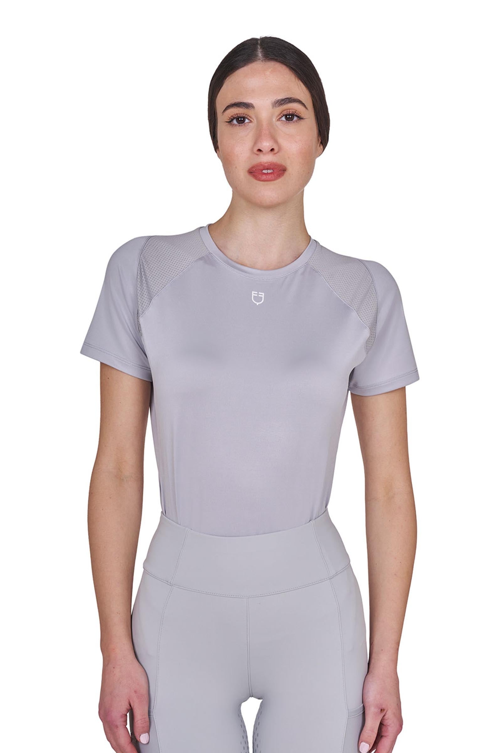 Equestro SS2026 Dames Slim technisch trainings T-shirt Dames paardrijkleding