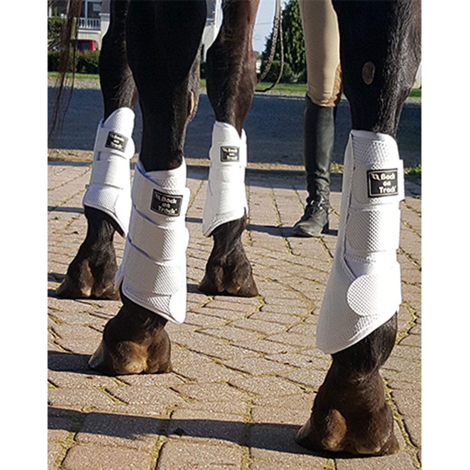 Back on Track 3D Mesh Boots, S-M Leg Protection & Hoof Protection for Horses