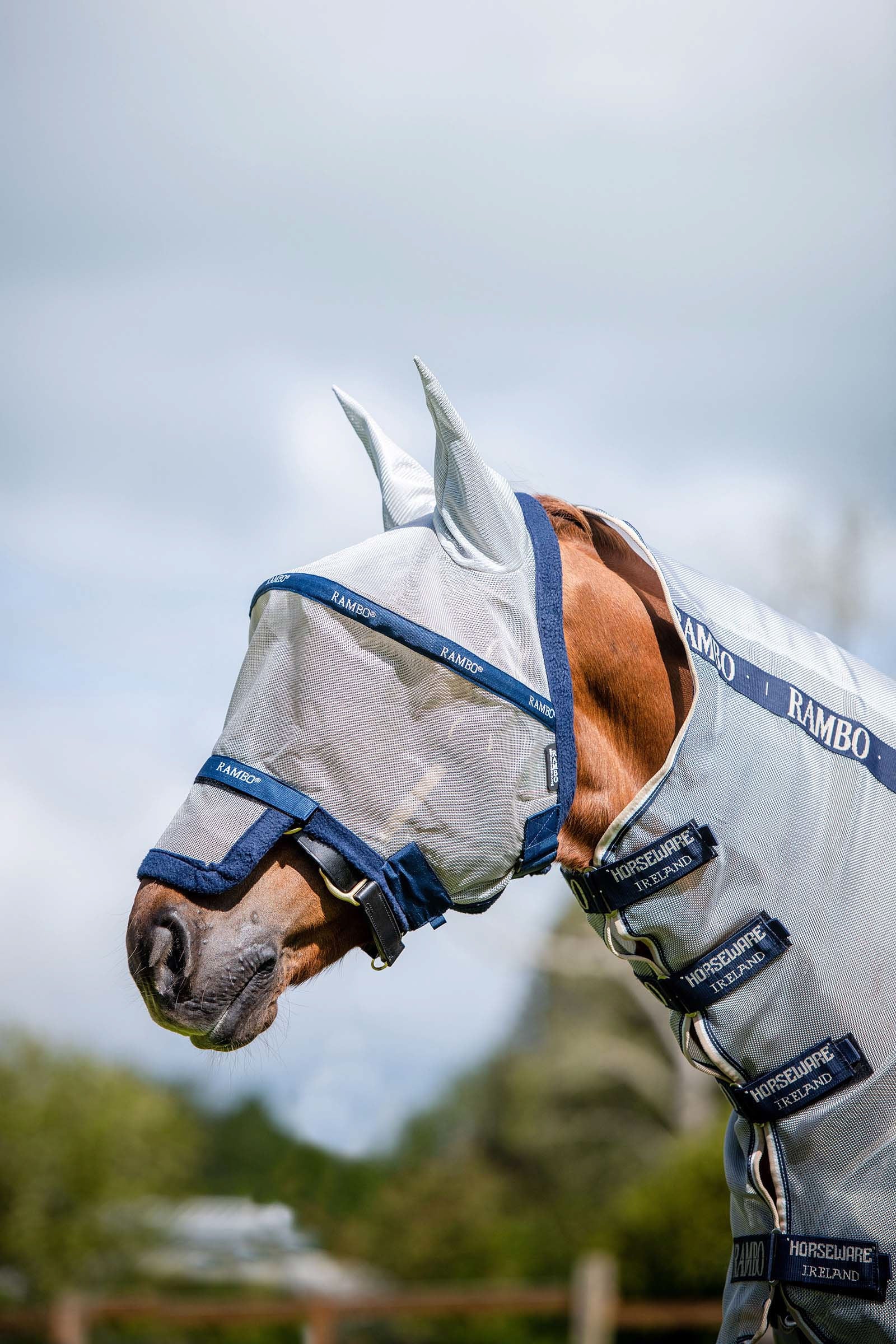 Horseware Rambo Plus Vliegenmasker Vliegenbescherming