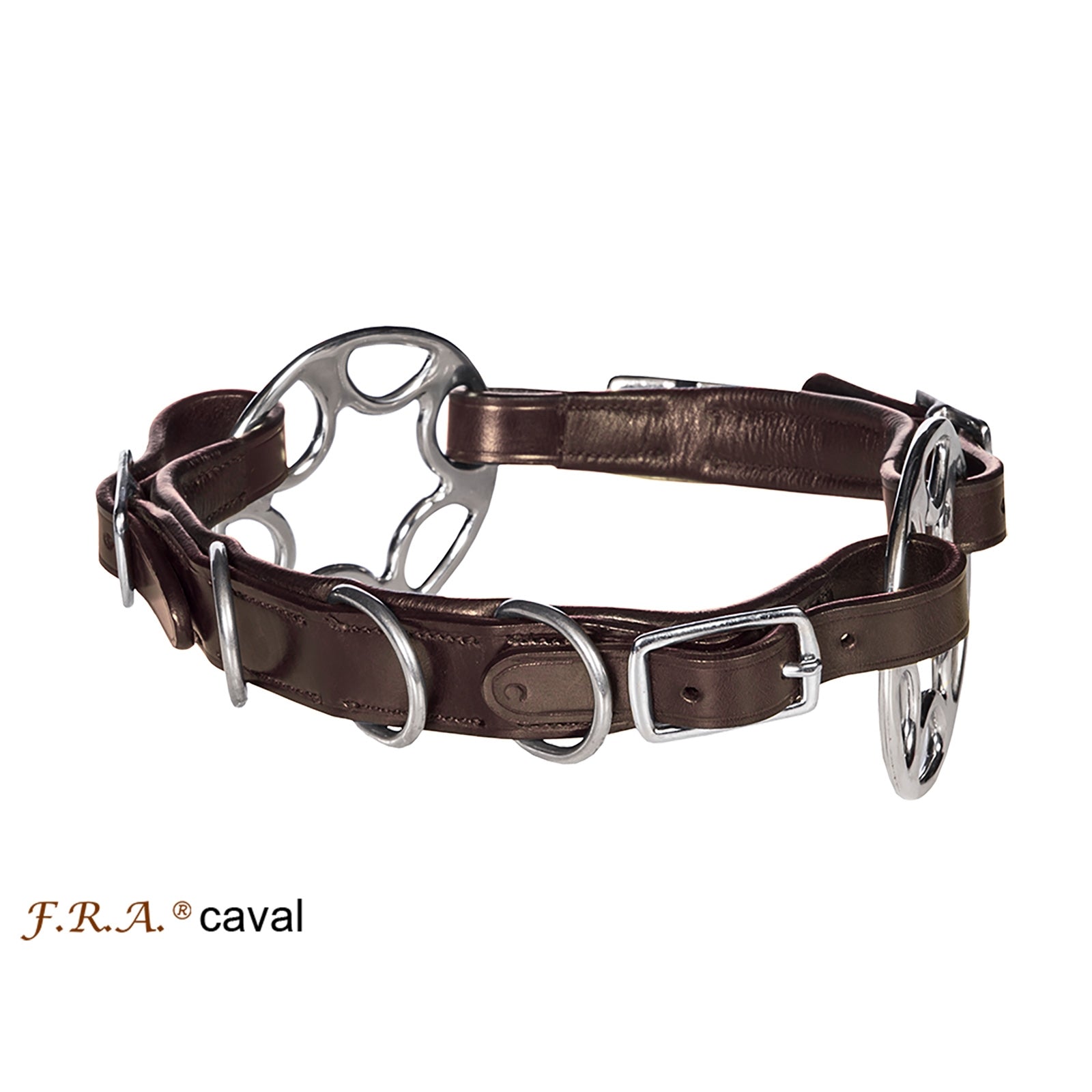 F.R.A. Freedom Riding Articles Caval Kaptoom Neusriem, Engels leder (System 2), met scharen Hoofdstellen & Teugels