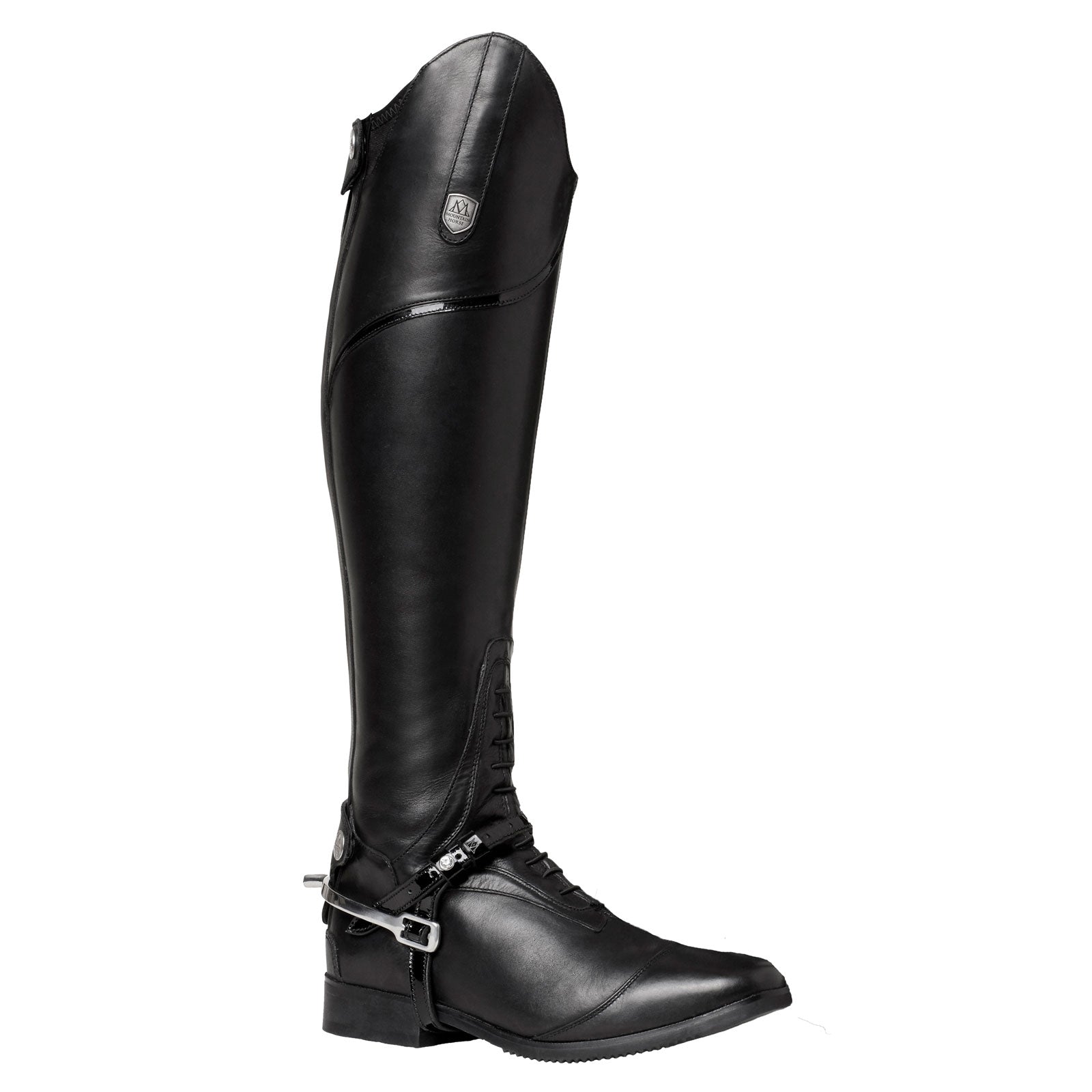 Mountain Horse Jubilé Patent Sporenriemen Zwepen