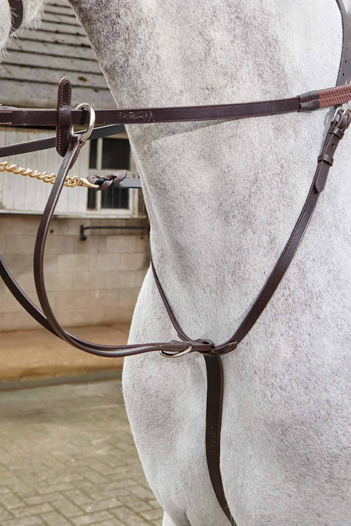English Leather & Super Grip Web Reins with Leather Stops English Leather & Super Grip Web Reins with Leather Stops