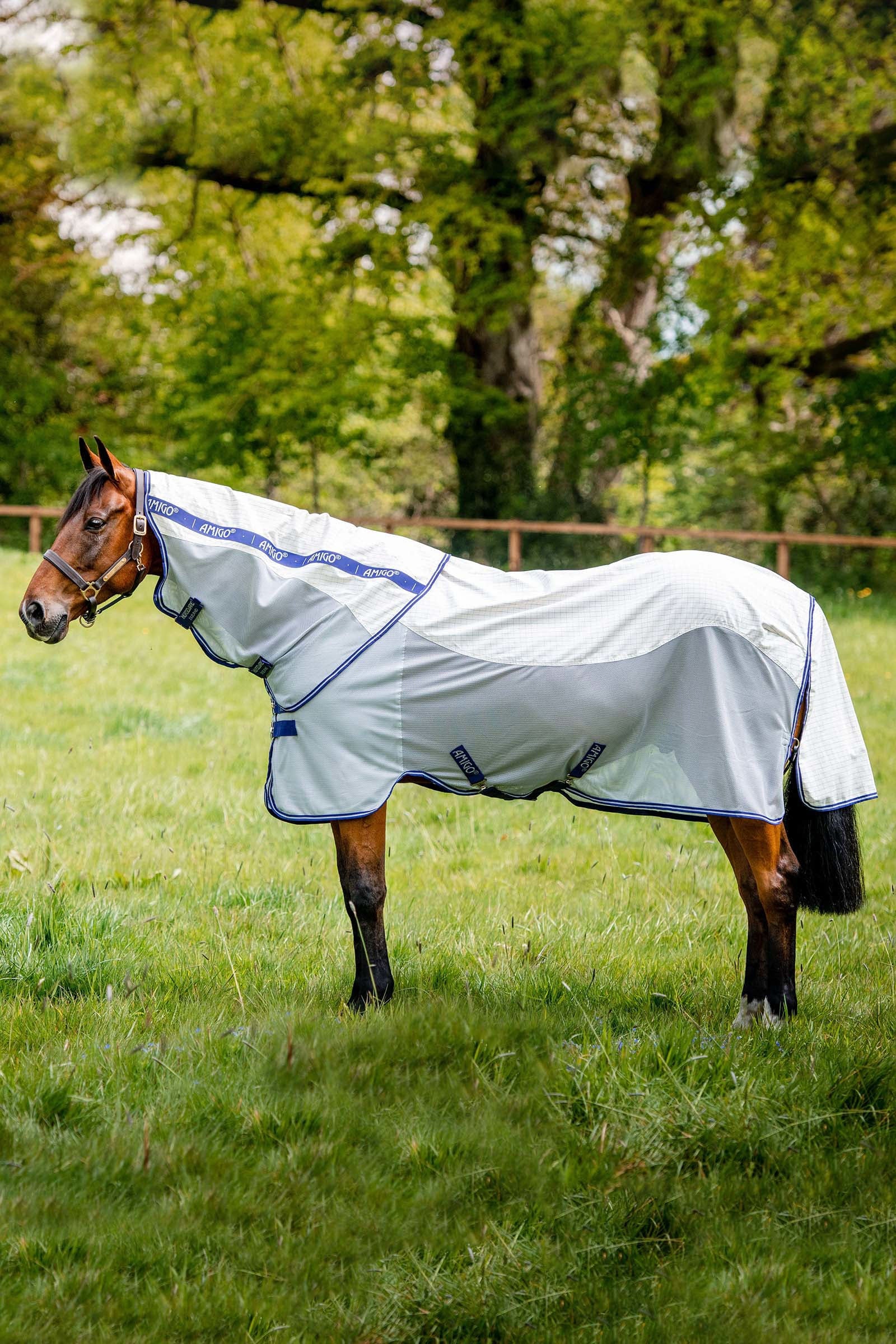 Horseware Amigo Airflow vliegendeken met afneembaar halsdeel Paardendekens