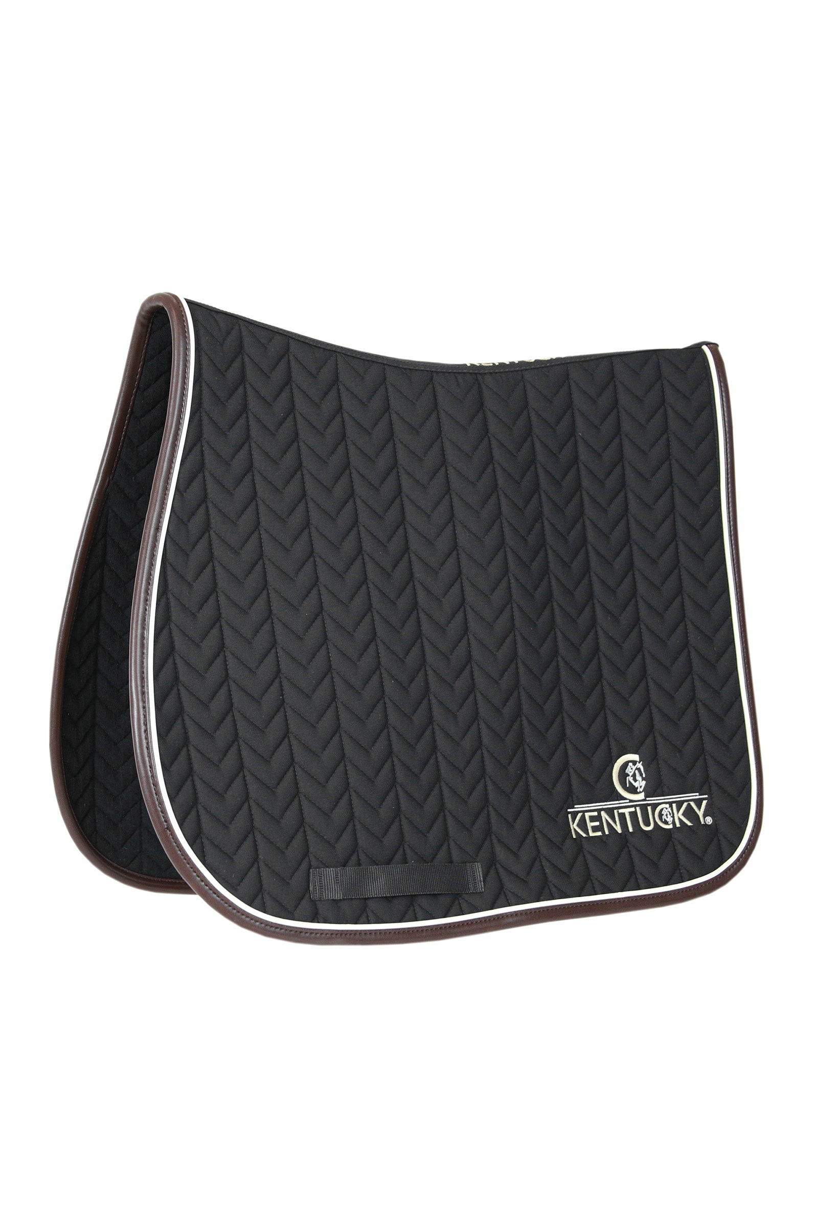 Kentucky Horsewear Saddle Pad Leather Fishbone Jumping Zadeldekjes