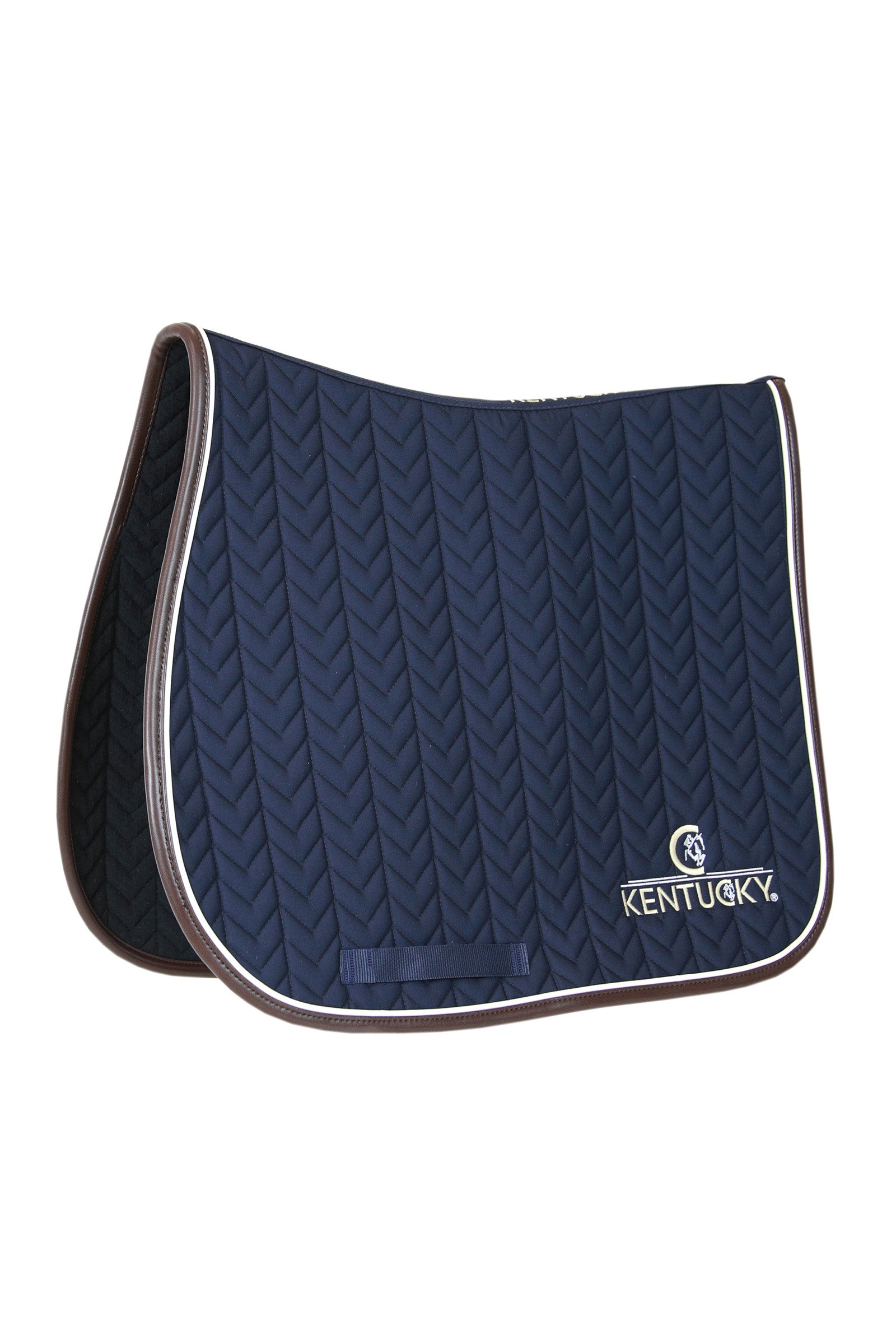 Kentucky Horsewear Saddle Pad Leather Fishbone Jumping Zadeldekjes