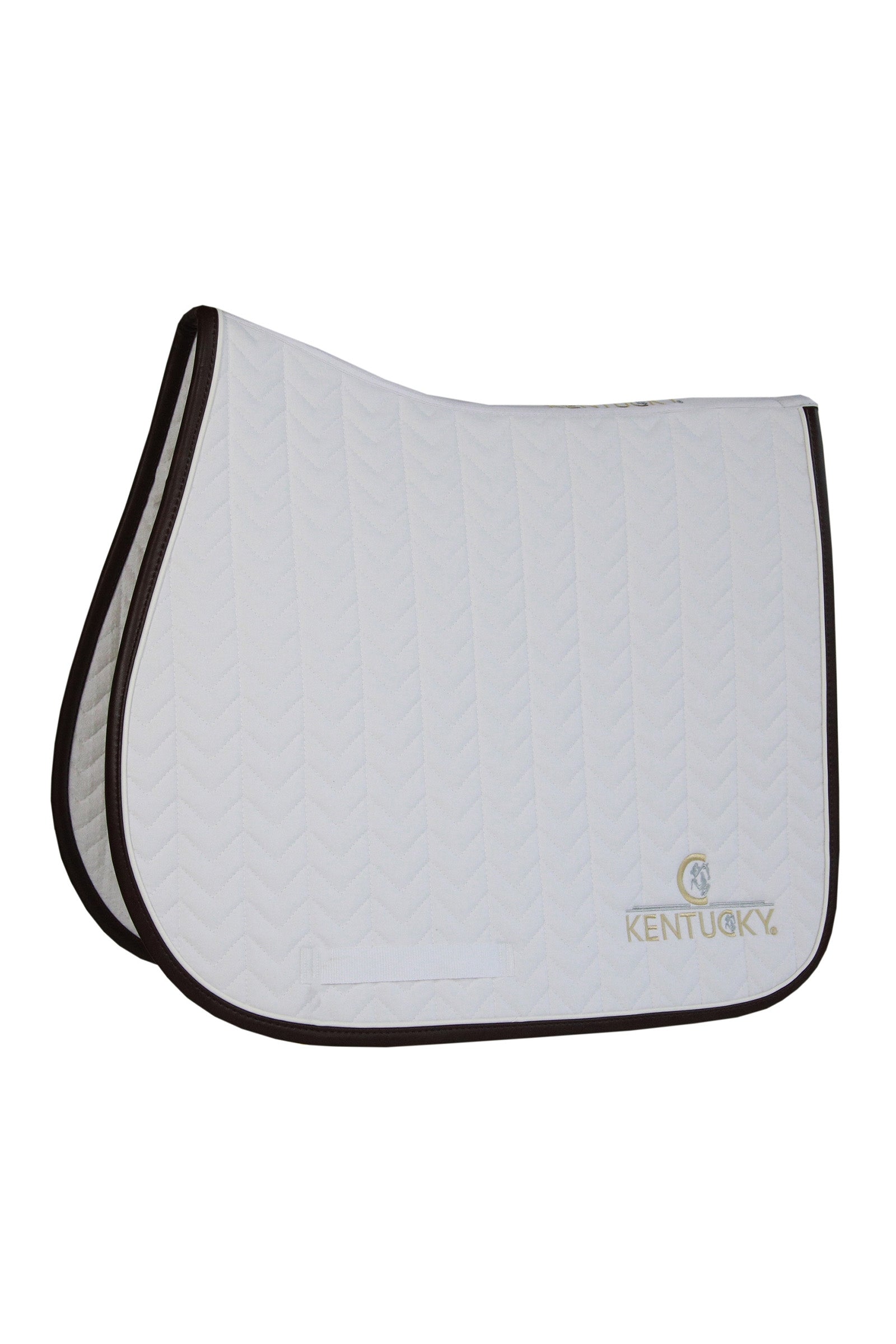 Kentucky Horsewear Saddle Pad Leather Fishbone Jumping Zadeldekjes