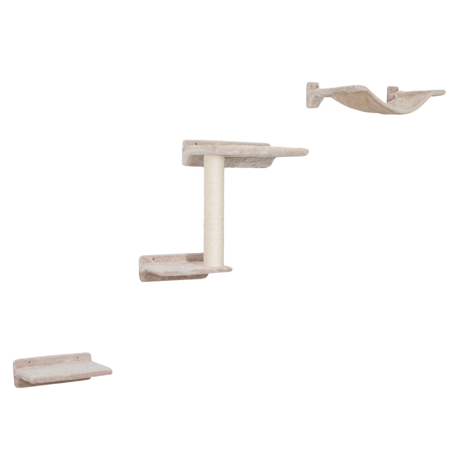 Kerbl Klimwand voor katten Zugspitze, 5-delig, beige Huisdieren