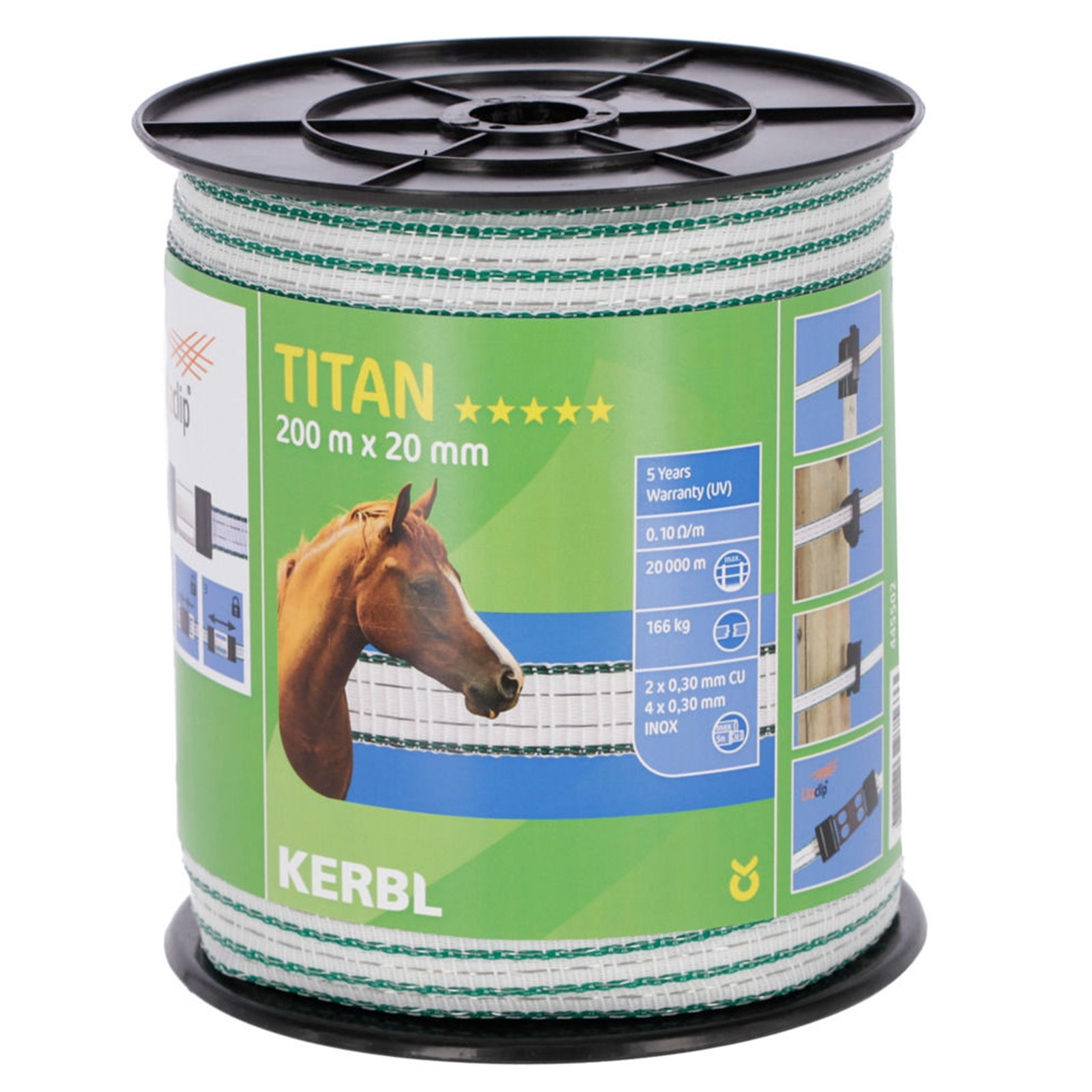 Farm Patrol Kerbl Titan Hekwerk Lint, 20 mm Schrikdraad benodigdheden