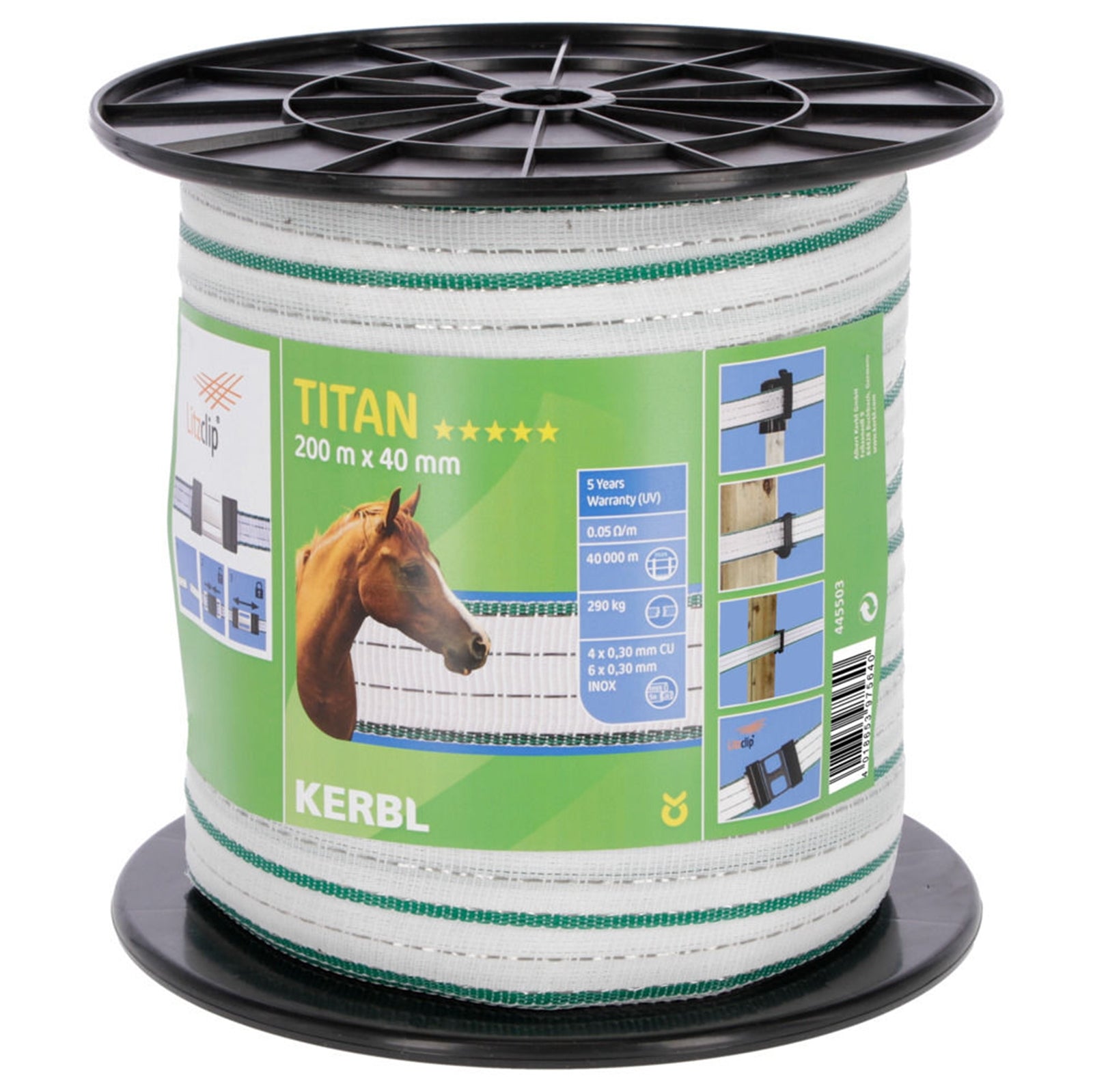 Kerbl Titan Hekwerk Lint, 40 mm Schrikdraad benodigdheden