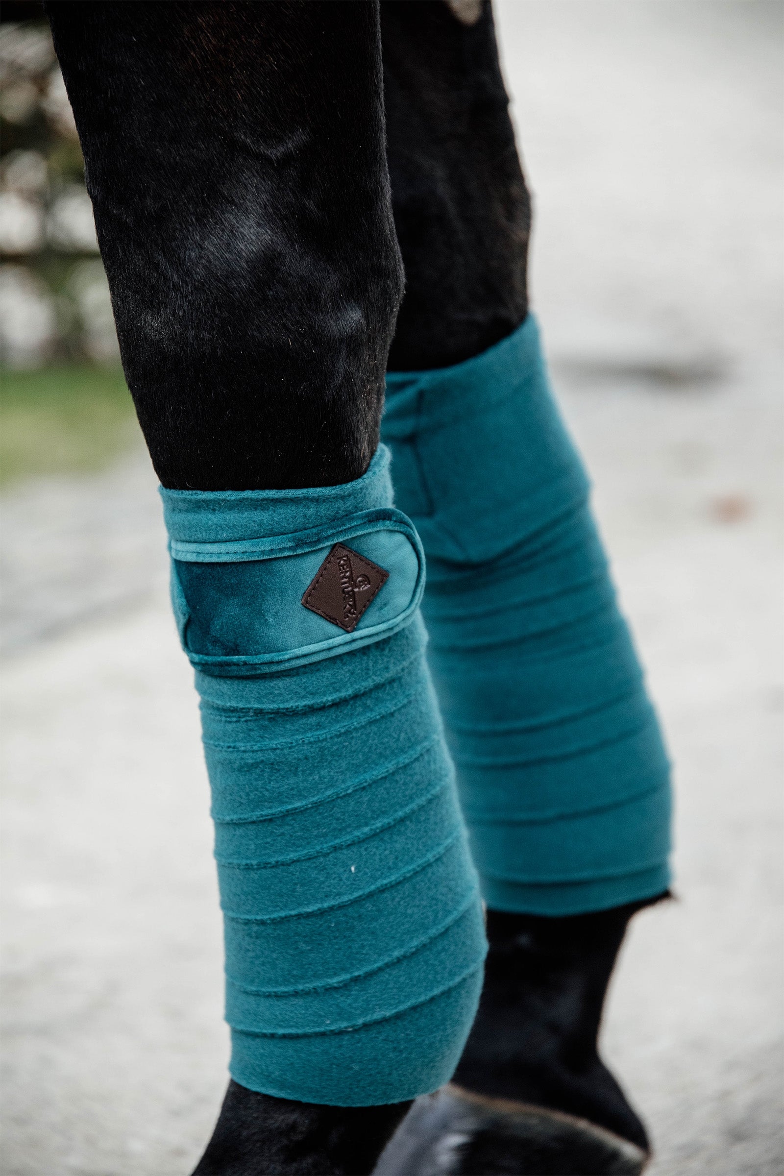 Kentucky Horsewear Velvet Polar Fleece Bandages Leg Protection & Hoof Protection for Horses