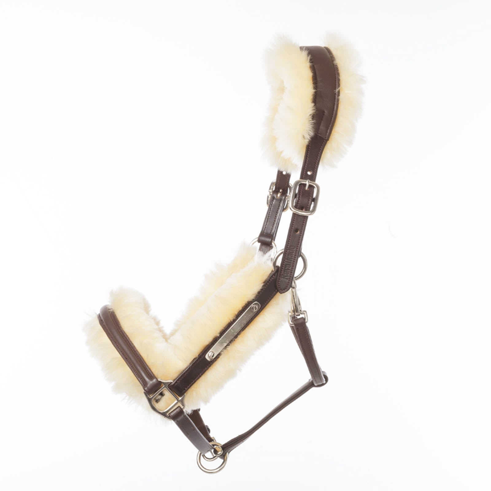 Kavalkade Marvellous Leren Halster met lamsvel Halsters & Halstertouwen