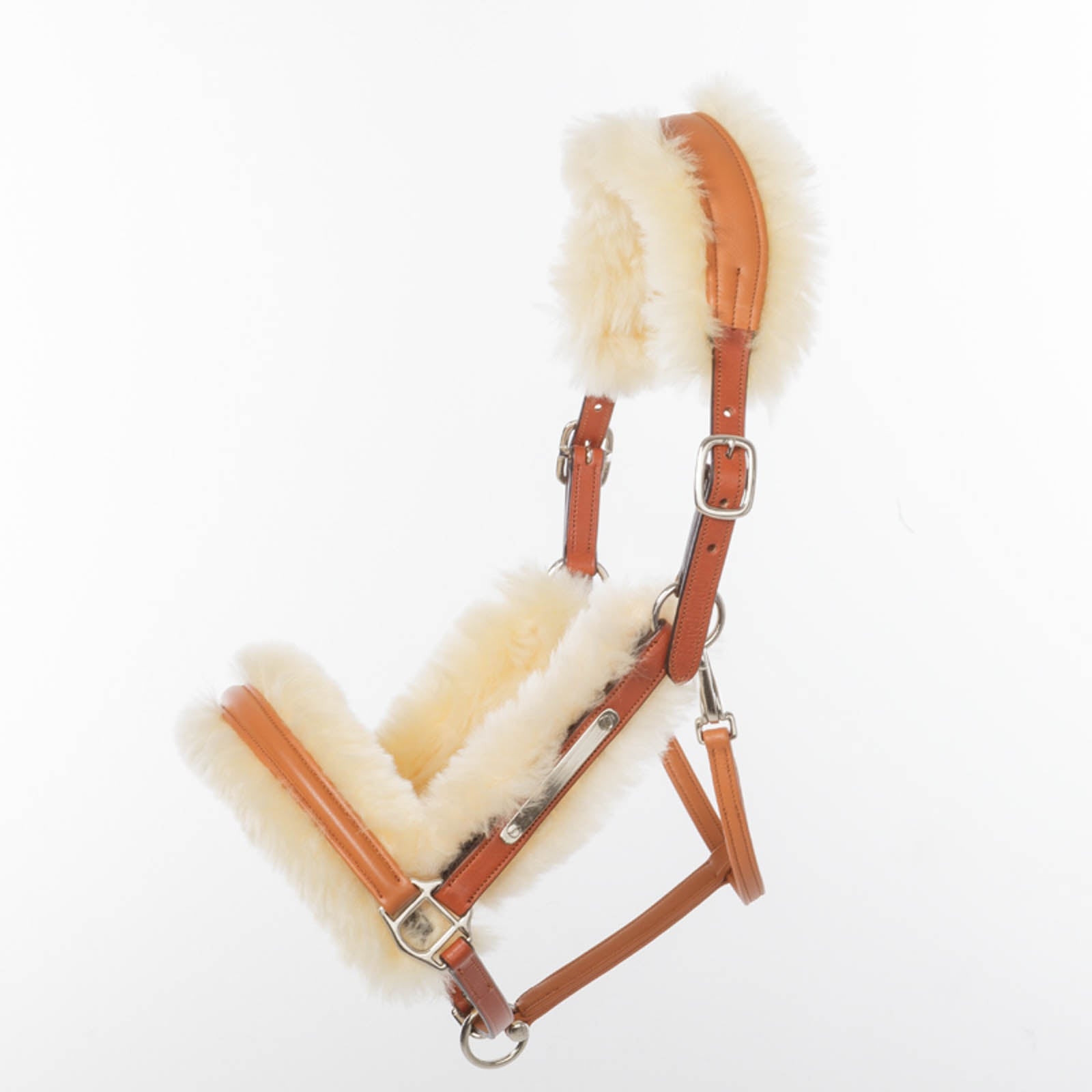 Kavalkade Marvellous Leren Halster met lamsvel Halsters & Halstertouwen