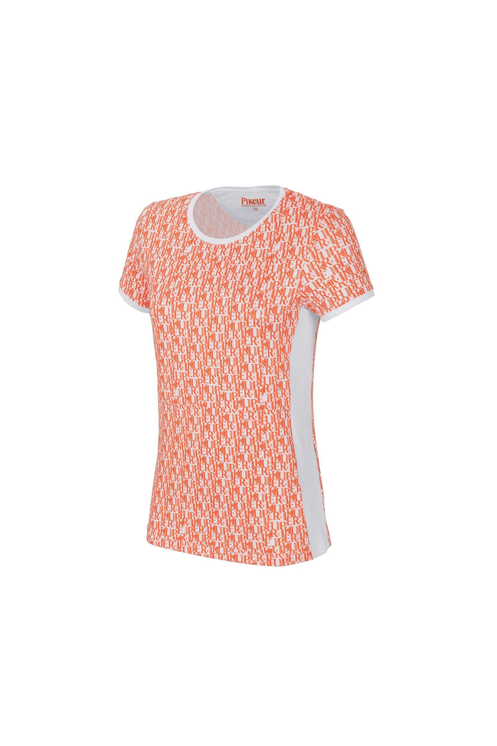 Pikeur Vilja functioneel shirt met lettering over het hele shirt, dames Dames paardrijkleding