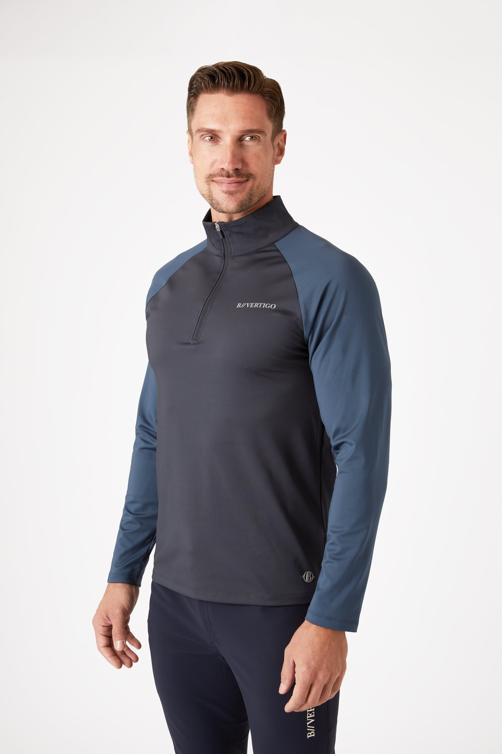 B Vertigo Edmund trainingsshirt met rits, heren Heren paardrijkleding