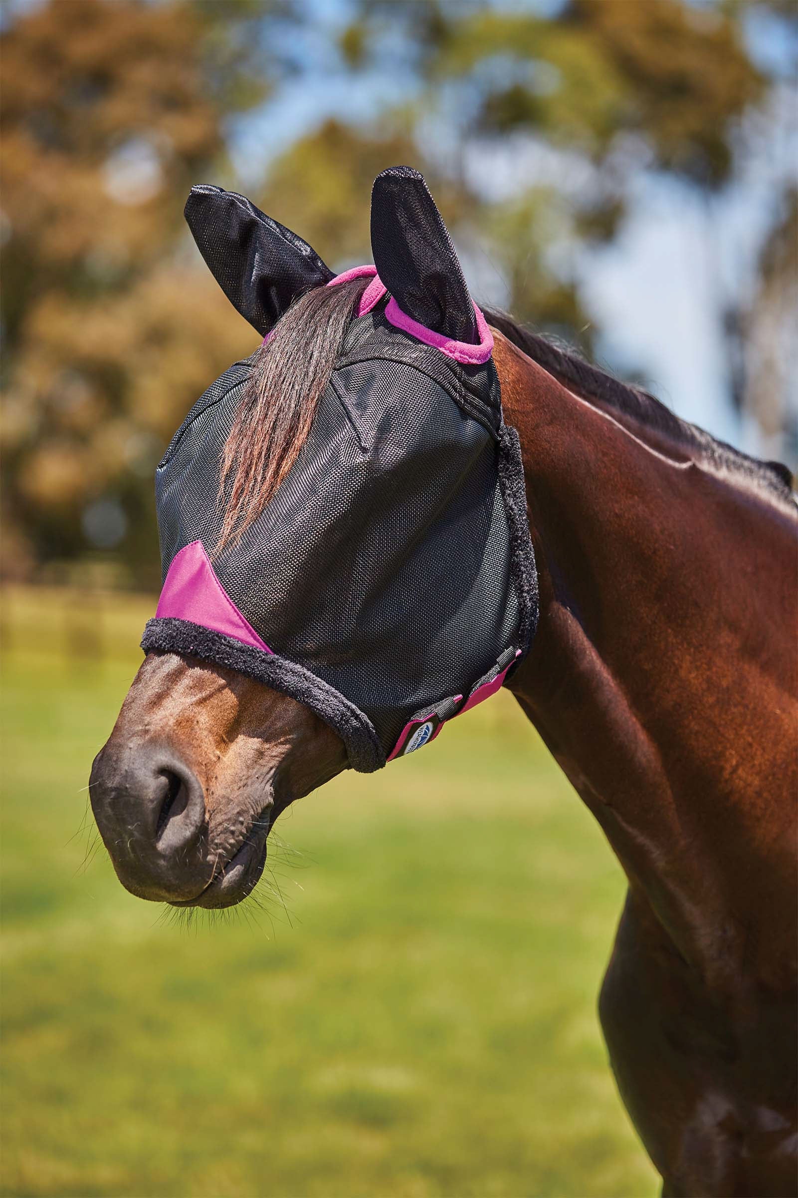 Weatherbeeta Comfitec Deluxe Durable Mesh Mask with Ears Vliegenbescherming